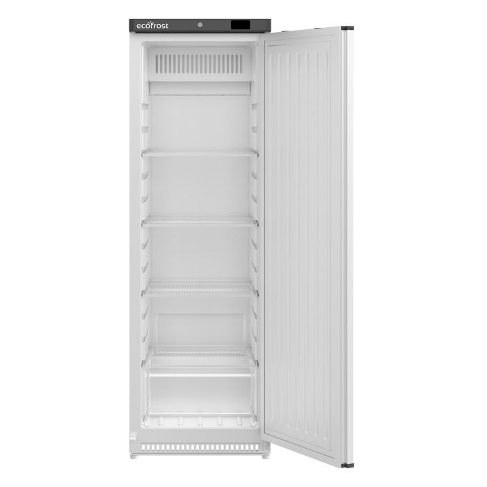 Ecofrost White Single 400L Upright Static Cooled Fridge. Model-7063.0035. Delivery Included