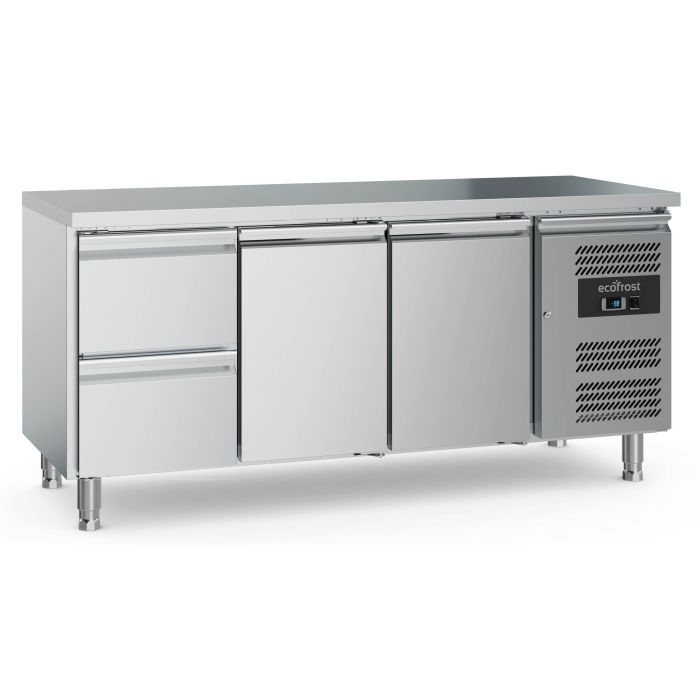 Ecofrost Two Door/Two Drawer Counter Fridge,180cm Length. Model-7950.5160. Delivery Included