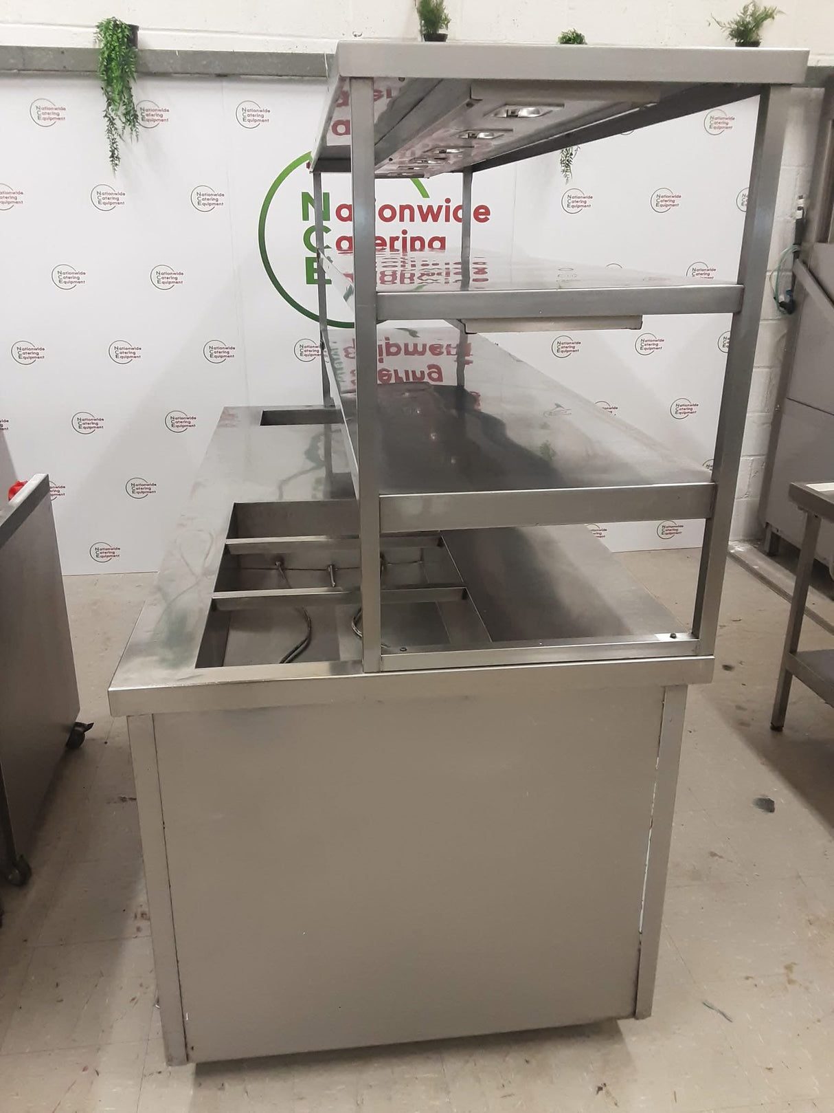 Stainless Steel Hotcupboard / Warming Drawers / Bain Marie / Three Heated Tier Chef's Pass - Three Phase (NCE5196)