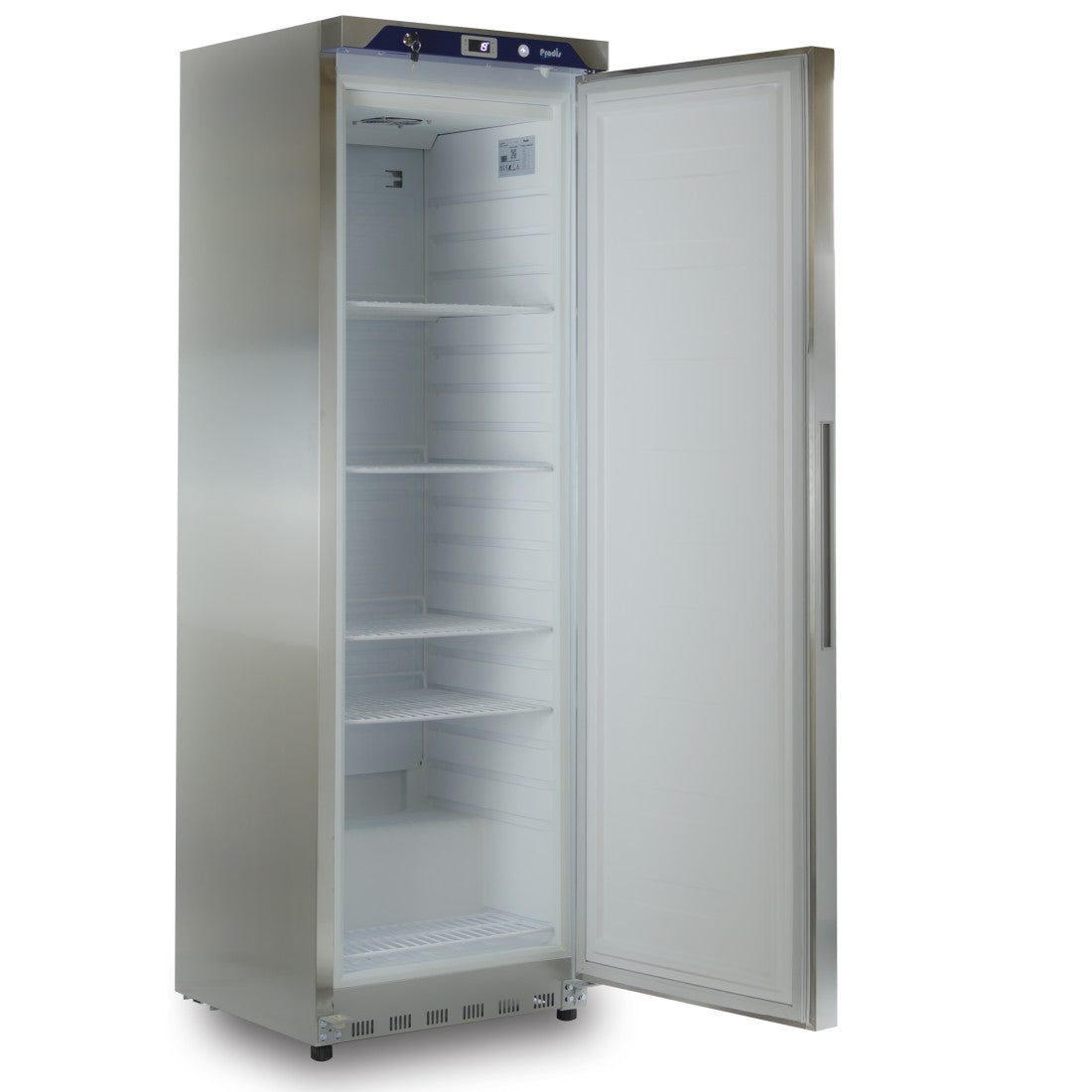 Prodis Stainless Steel Single Upright Fridge, Capacity- 341L, Model- HC410RSS. Delivery Included