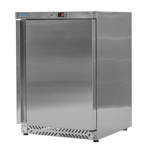 Arctica Stainless Steel Medium Duty 143L Undercounter Freezer, Model- HEC909. Delivery Included (NCE5840)