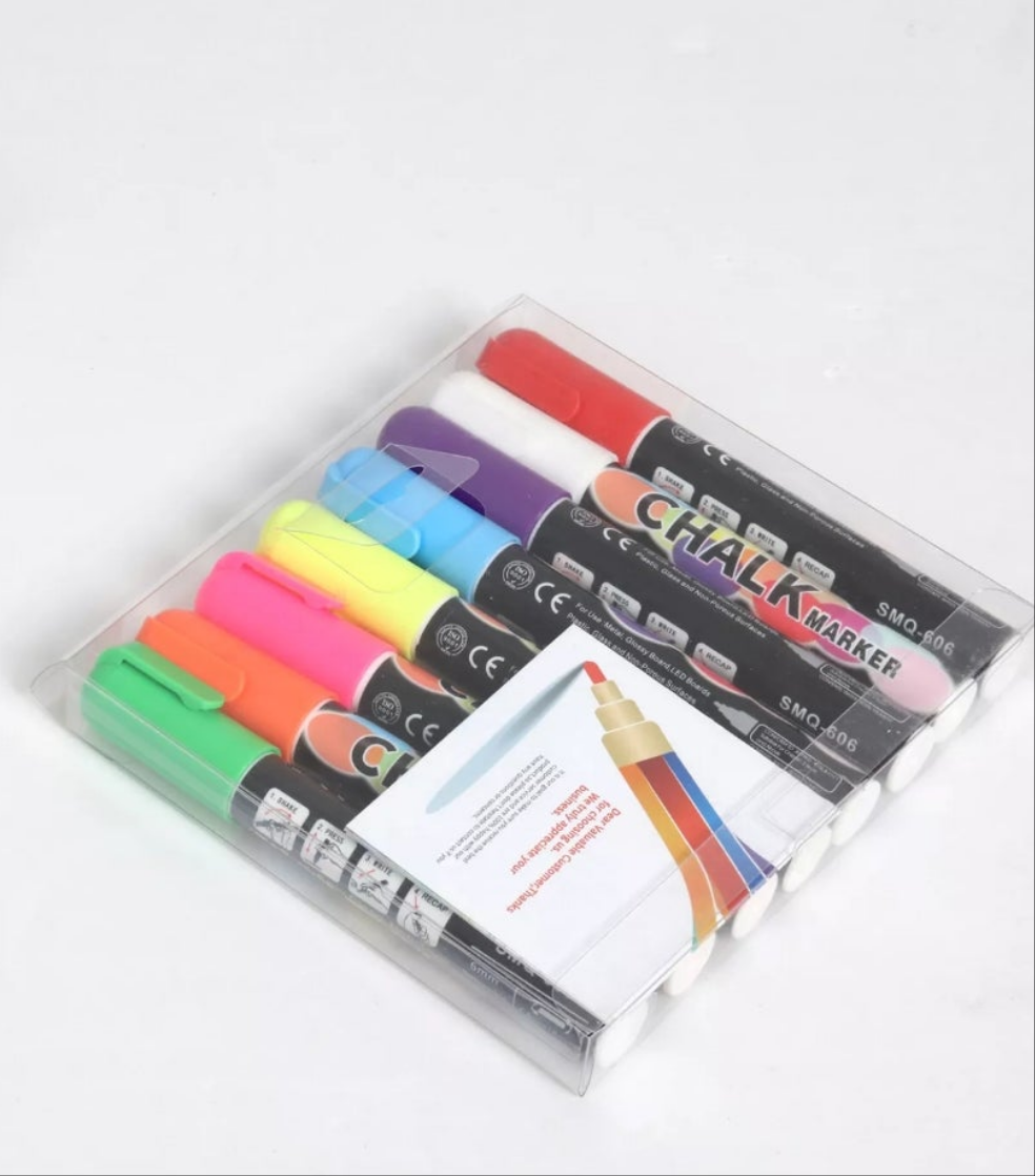 Liquid Chalk Marker Set Of 8 - Mixed Colours (NCE5243)
