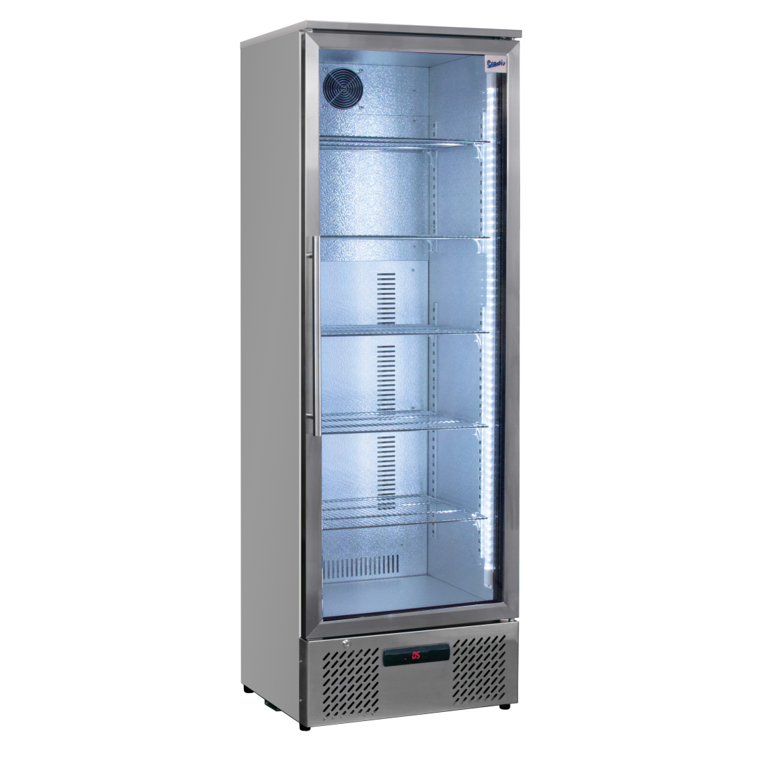 Prodis Single Door Stainless Steel Finish Upright Bottle Cooler, Model- NT10ST-HC.Delivery Included