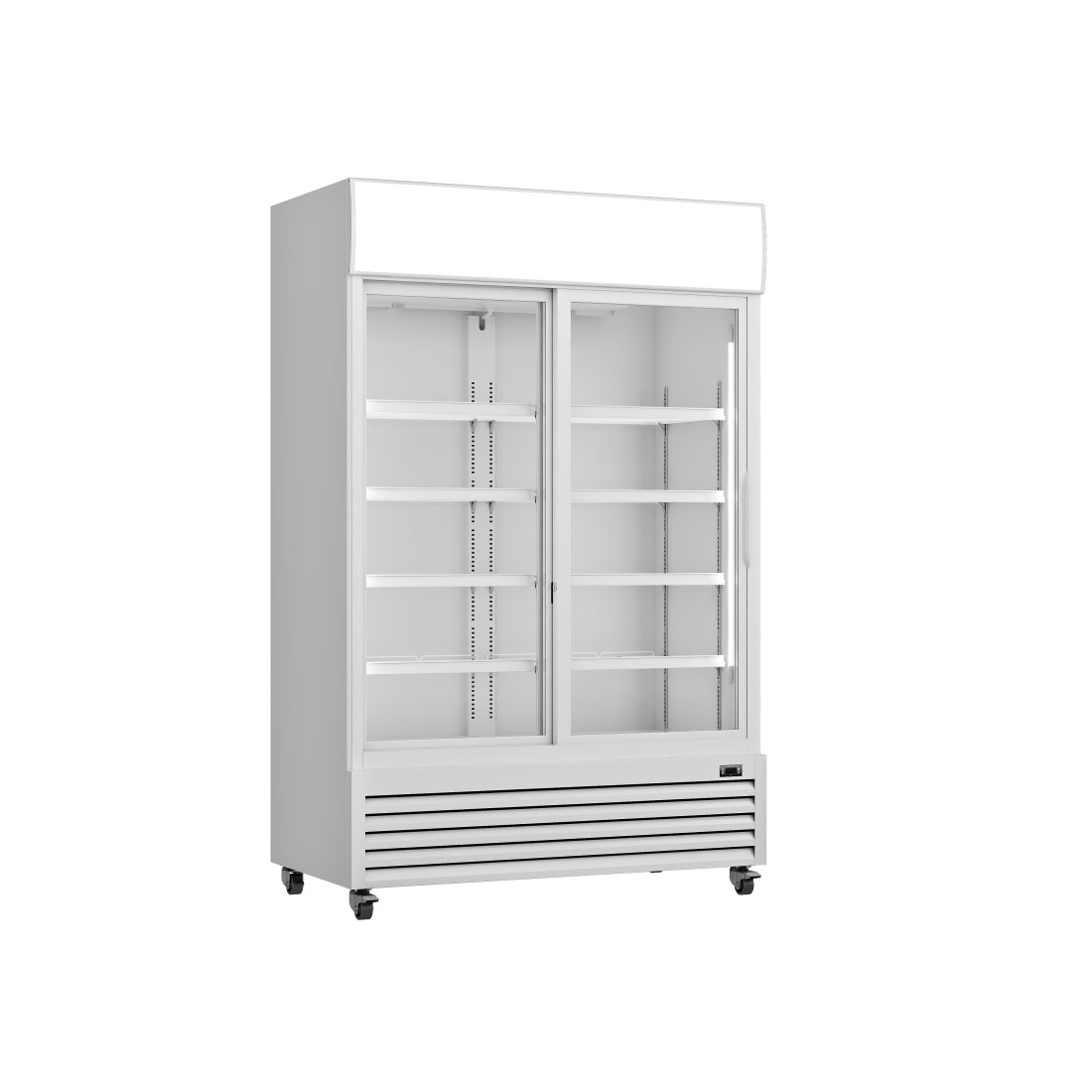Prodis White Double Sliding Door Tall Shop Display Fridge, Model-XD1201S. Delivery Included