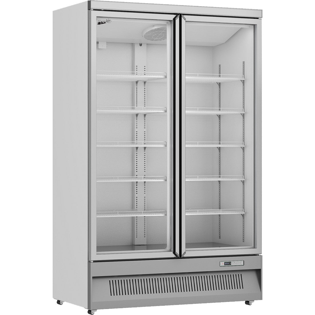 Prodis Heavy Duty Double Door Display Freezer, Low Energy, Model- XPD1250-N-G-LE. Delivery Included