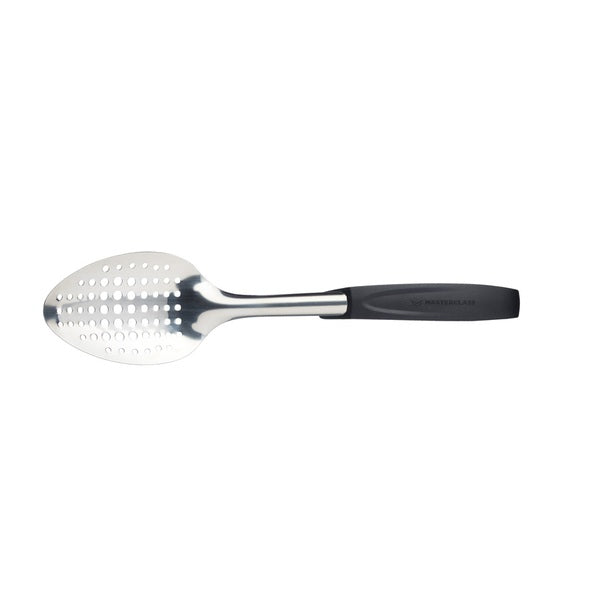 Masterclass Stainless Steel Black Slotted Spoon (NCE2940)