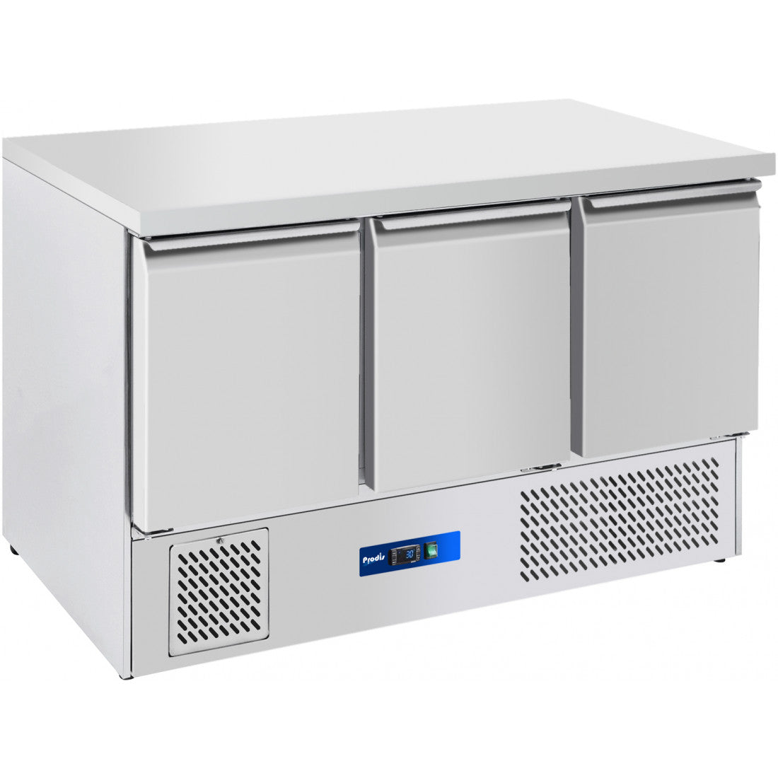 Prodis Three Door Compact Counter Fridge, Model-EC-3SS. Delivery Included