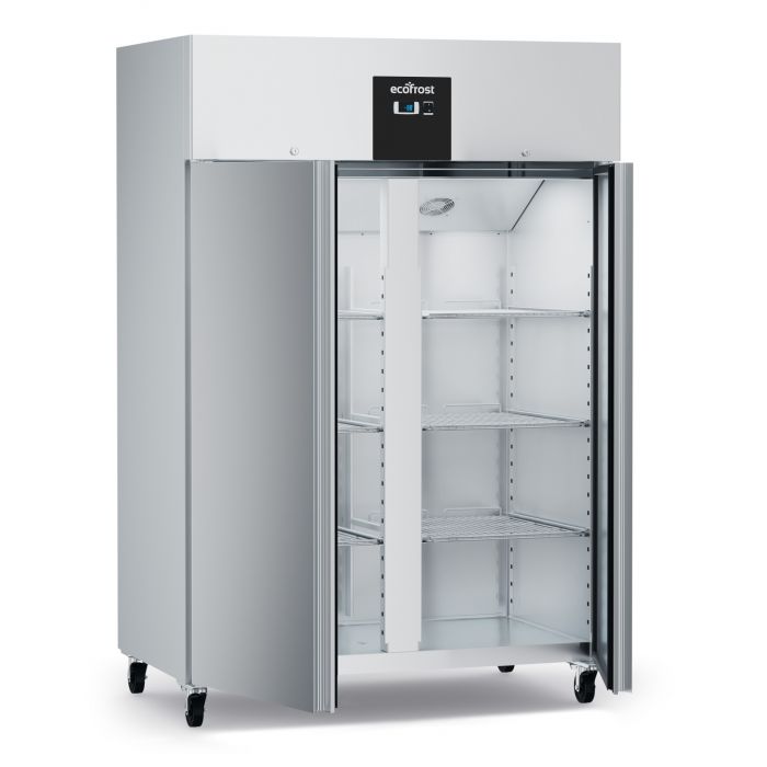 Ecofrost Stainless Steel 1200L Double Upright Static Cooled Fridge. Model- 7950.5205. Delivery Included