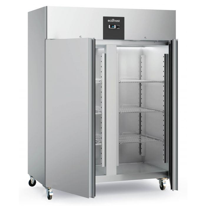 Ecofrost Stainless Steel 1300L Double Upright Ventilated Freezer. Model- 7950.5020. Delivery Included