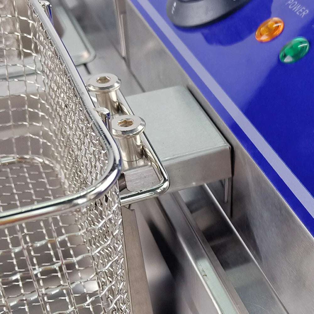 Genesis Catering Equipment Tabletop 13amp Electric 10L Twin Tank Fryer, Model- DL-20B (NCE6585)