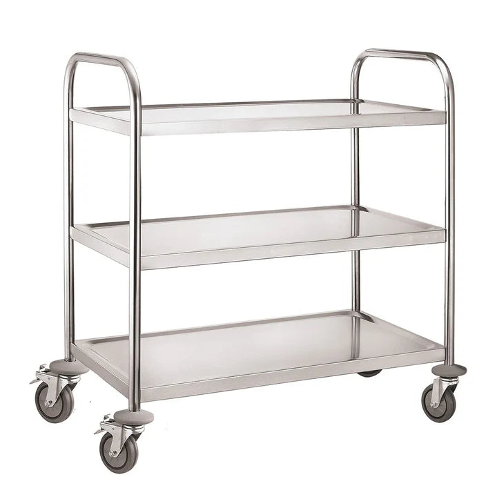 Hamoki Stainless Steel Three Tier Clearing/Service Trolley, Model- 101102 (NCE4666)