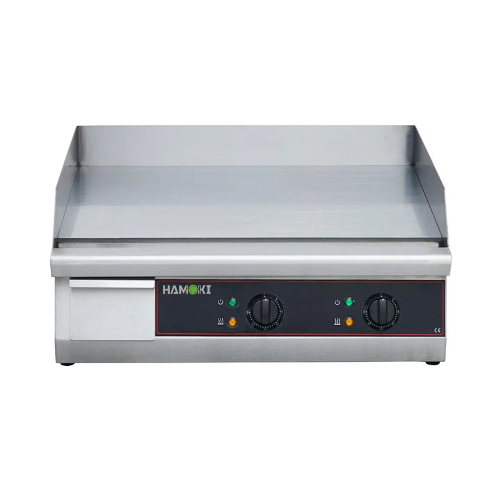 Hamoki Twin Zone 60cm Chrome Tabletop Electric Griddle, 13amp, Model-GR-610 (NCE4405)