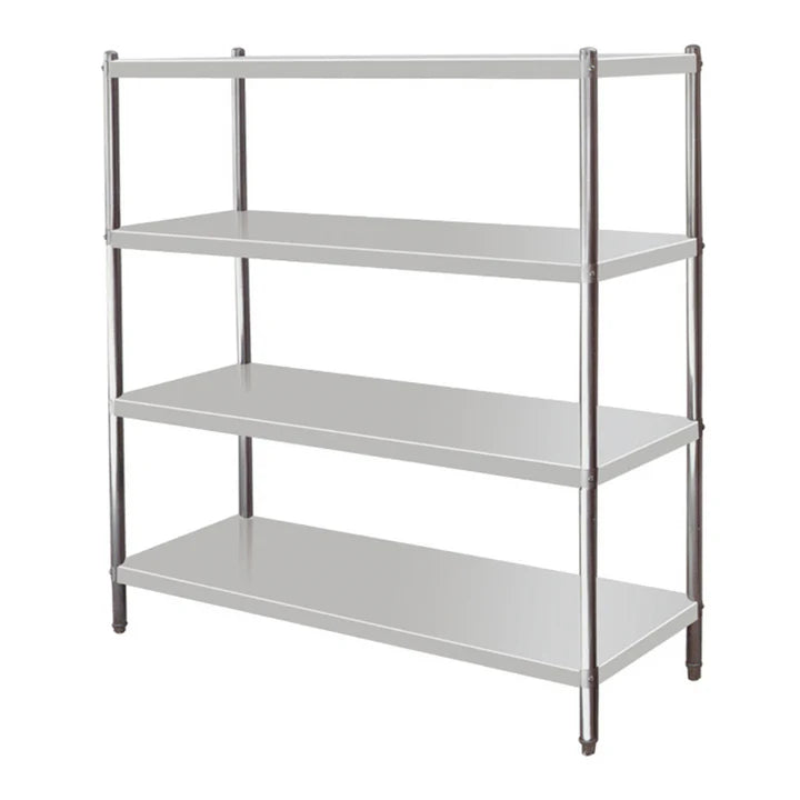 Hamoki Stainless Steel Four Tier Shelving Unit x150cm (NCE4888)