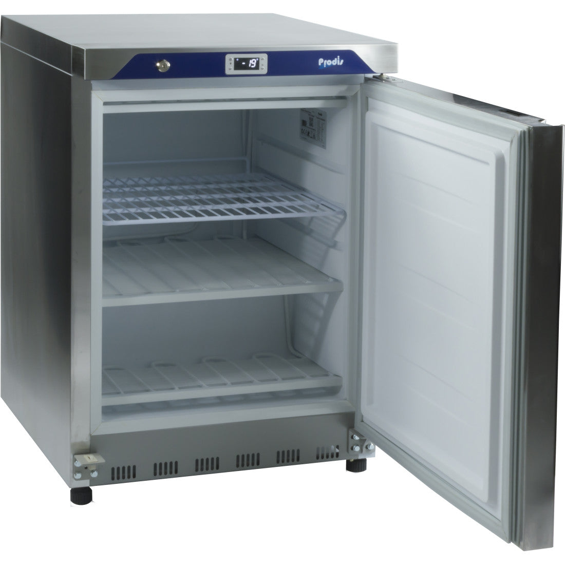 Prodis Undercounter Stainless Steel Freezer, Model-HC210FSS. Delivery Included