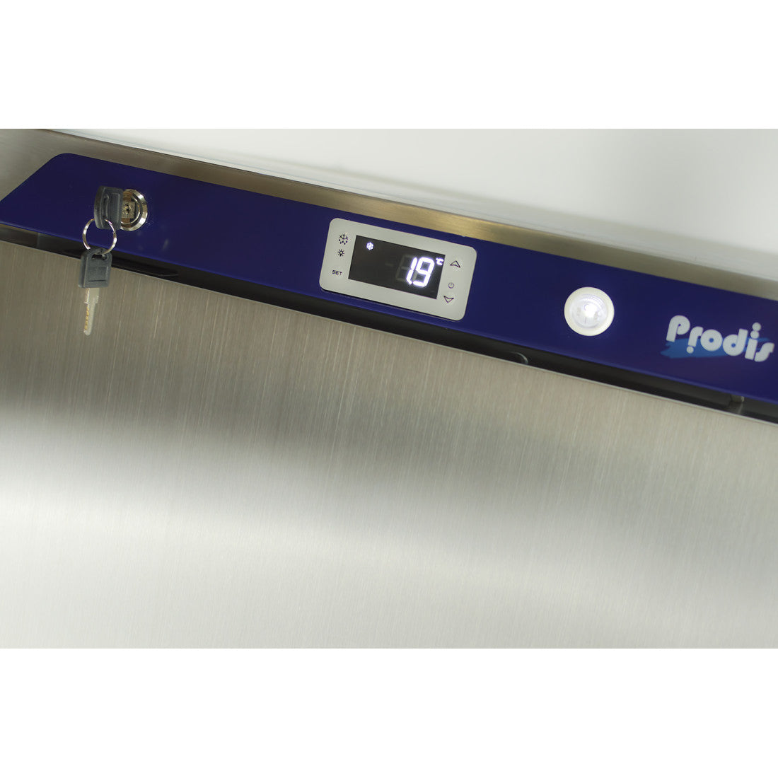 Prodis Stainless Steel Single Upright Freezer, Ventilated/Frost Free, 341L Capacity, Model-HC410VFSS. Delivery Inlcuded