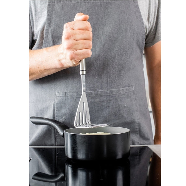 Kitchencraft Oval Handled Proffesional Stainless Steel Potato Masher 26cm x1 (NCE4683)