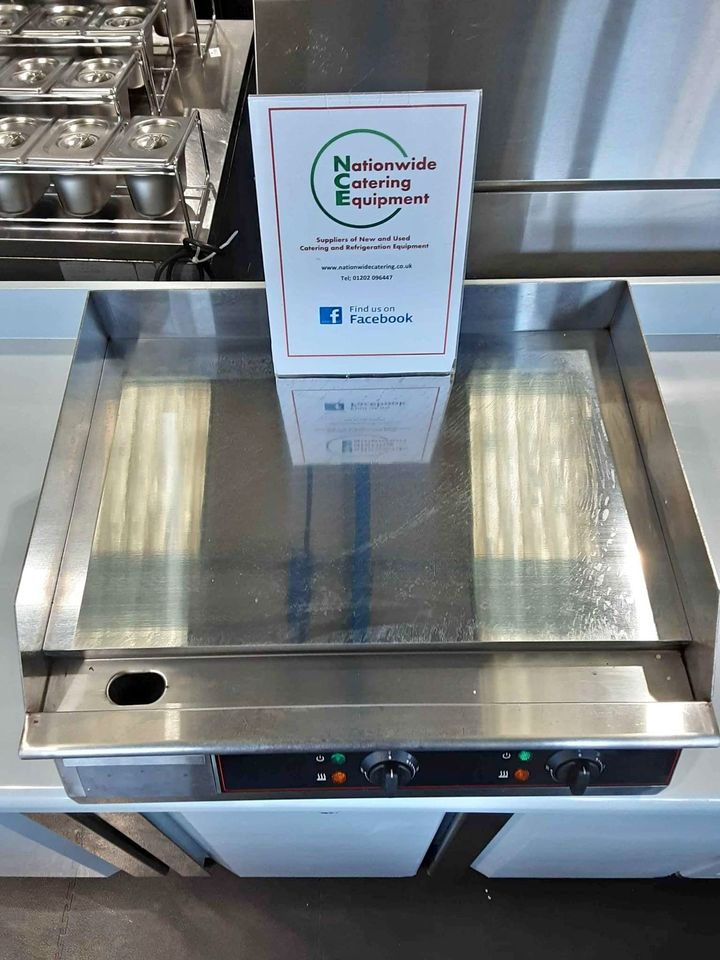 Hamoki Twin Zone 60cm Chrome Tabletop Electric Griddle, 13amp, Model-GR-610 (NCE4405)