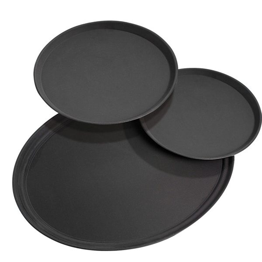 Signature Collection 35.5cm Black Anti-Slip Serving Tray (NCE5804)