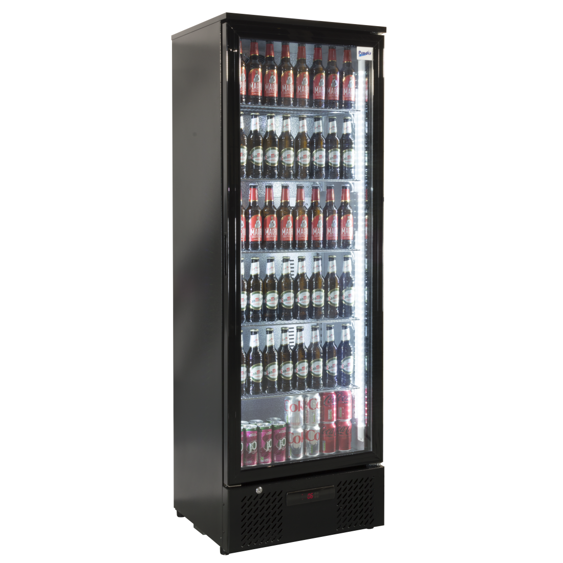 Prodis Single Door Black Upright Bottle Cooler, Model-NT10-HC. Delivery Included