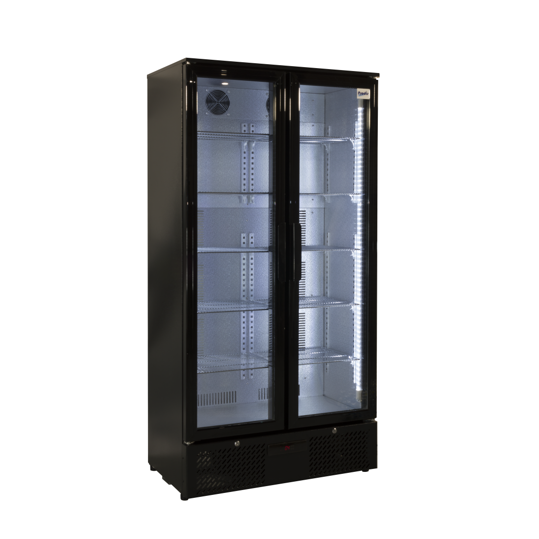 Prodis Double Door Black Upright Bottle Cooler, Model- NT20-HC. Delivery Included