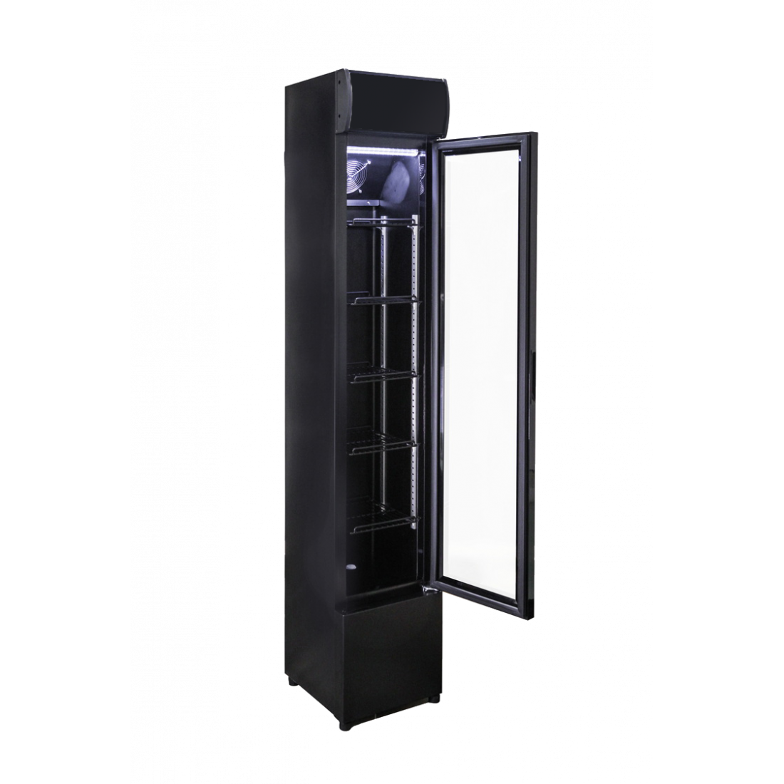 Prodis Slimline Single Door Black Bottle Cooler, Model- NT5-HC. Delivery Included