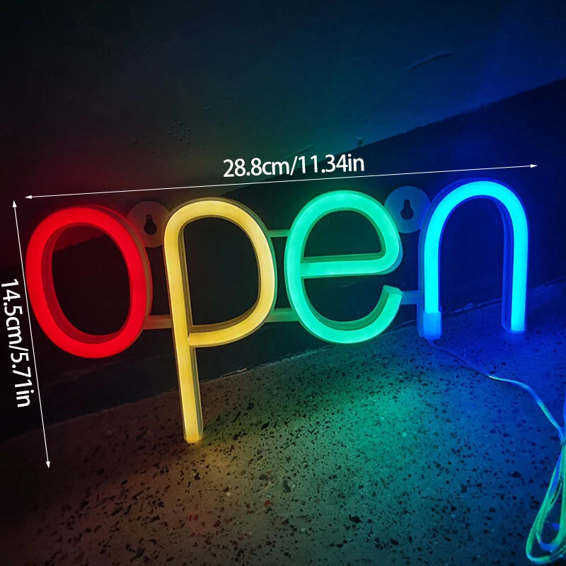 New Colourful LED Open Sign-Horizontal (NCE5794)