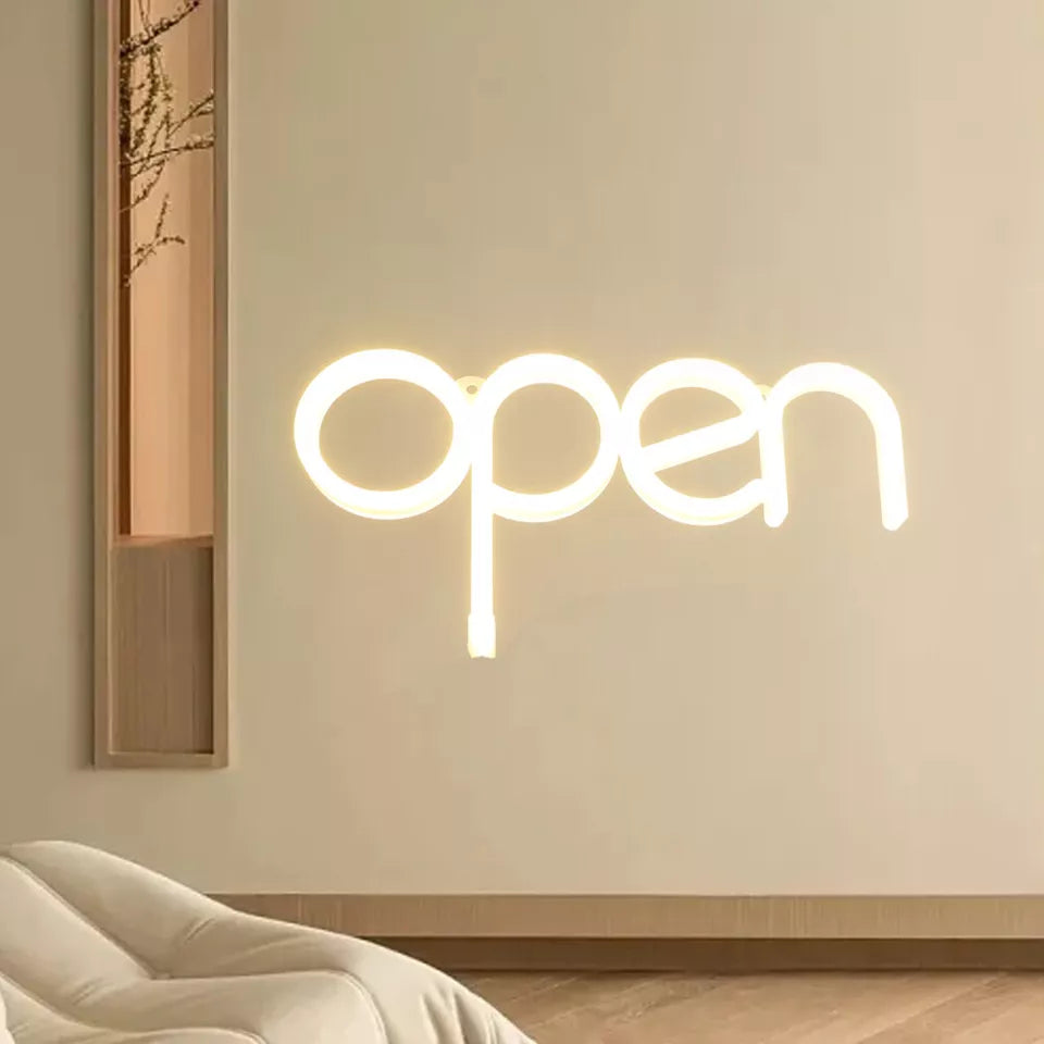White LED Open Sign-Horizontal (NCE5799)