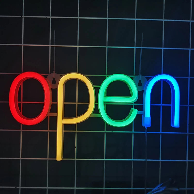 New Colourful LED Open Sign-Horizontal (NCE5794)