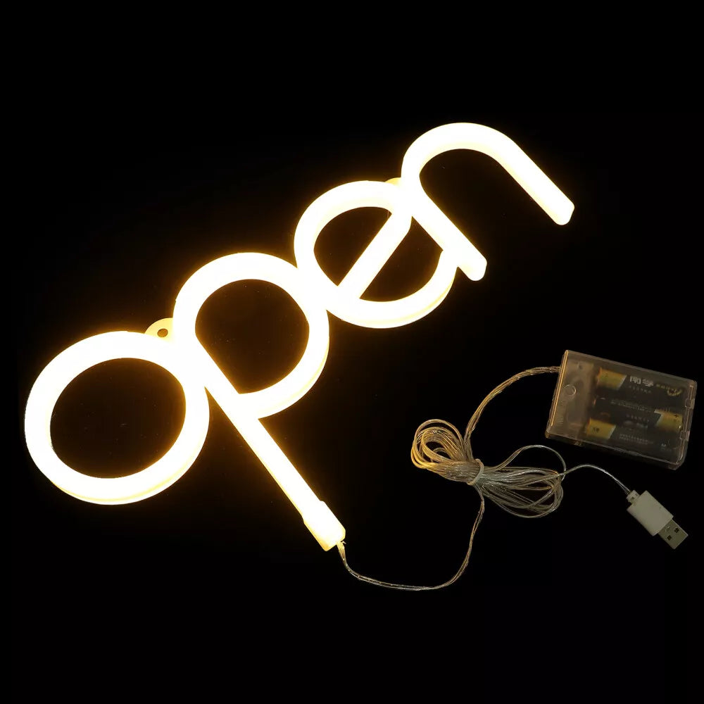 White LED Open Sign-Horizontal (NCE5799)