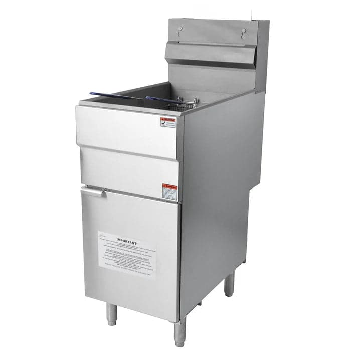Hamoki Single Tank, Three Burner, Natural Gas Free-Standing Fryer, Model- GF90 (NCE4168) — image 2