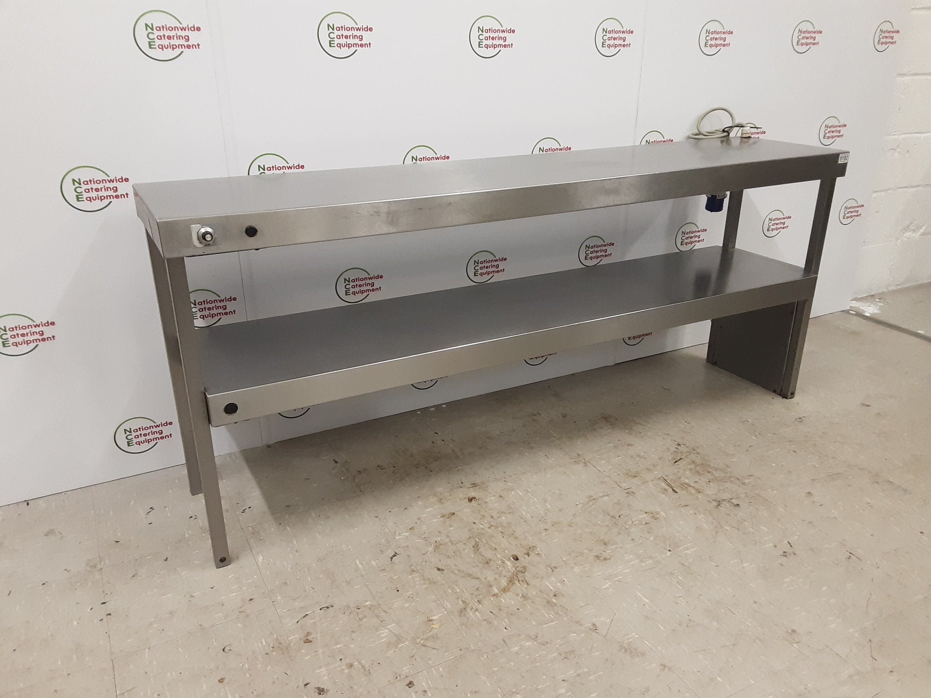 Stainless Steel Two Tier (One Tier Heated) Gantry, 181cm (NCE5192) — image 2