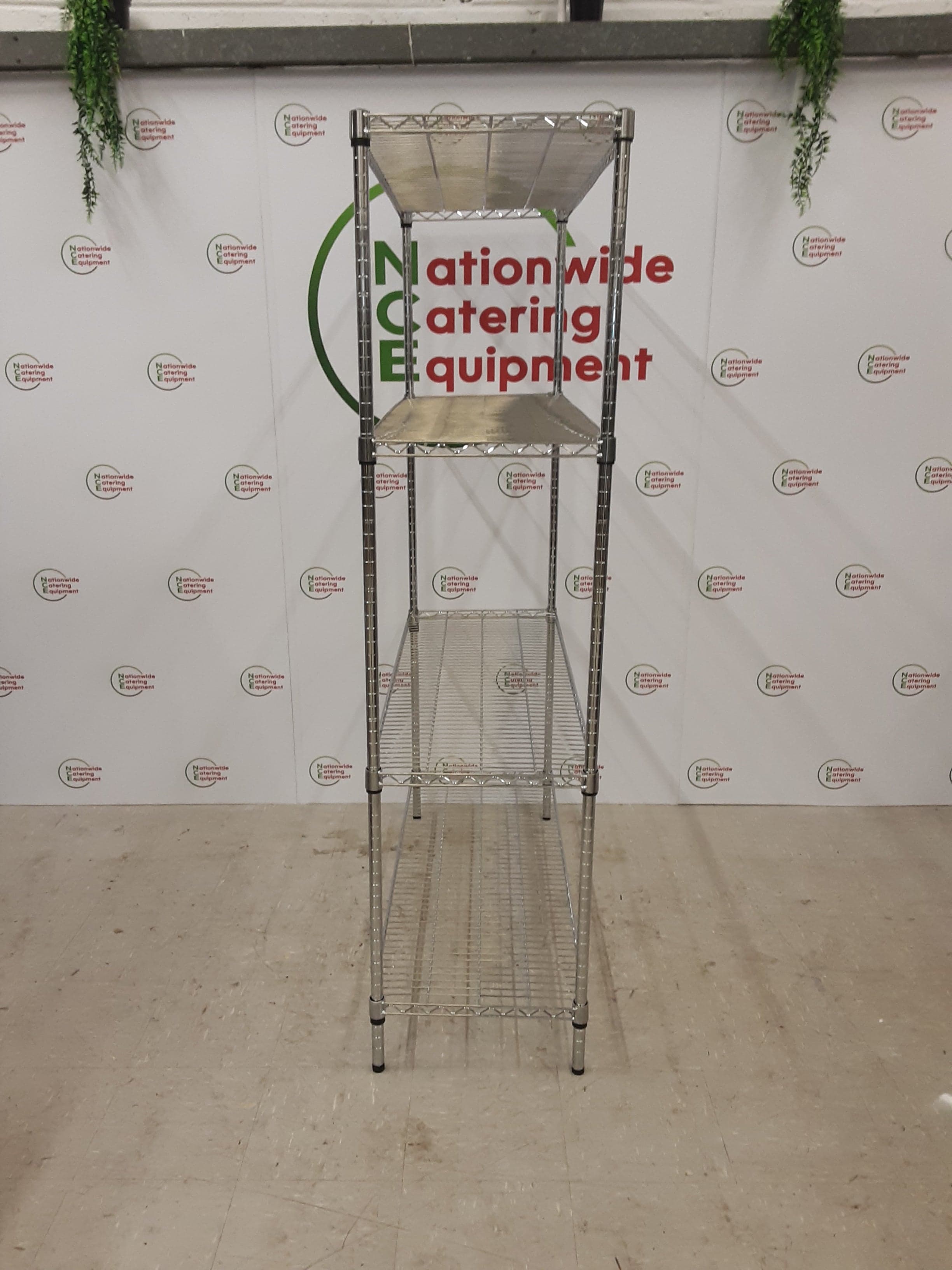 Combisteel Chrome Four Tier Wire Shelving Unit 120x45cm (NCE5194) — image 3
