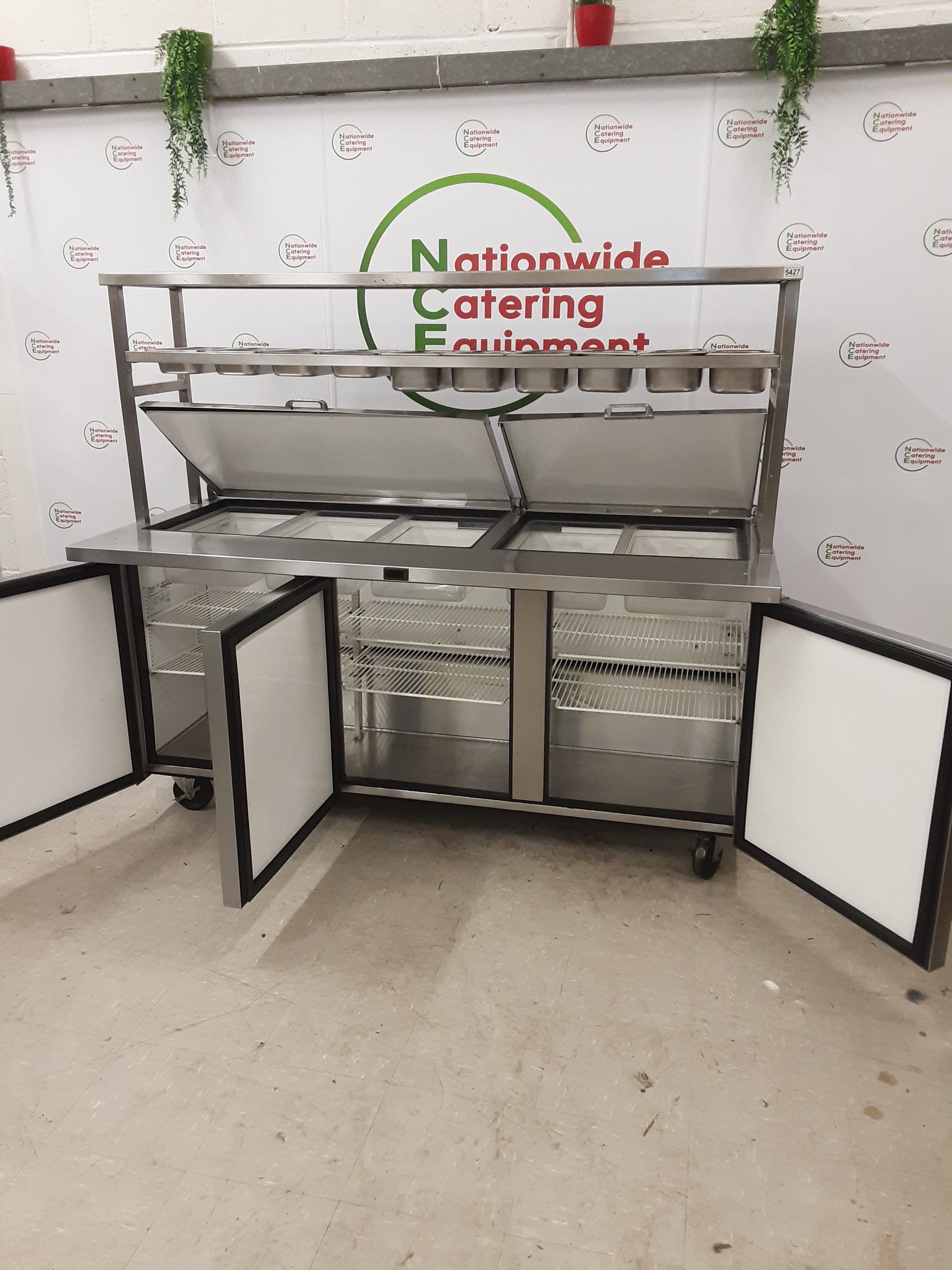 True Three Door Counter Fridge With Toppings Openings, Shelving, Extra Deep (NCE5427) — image 8