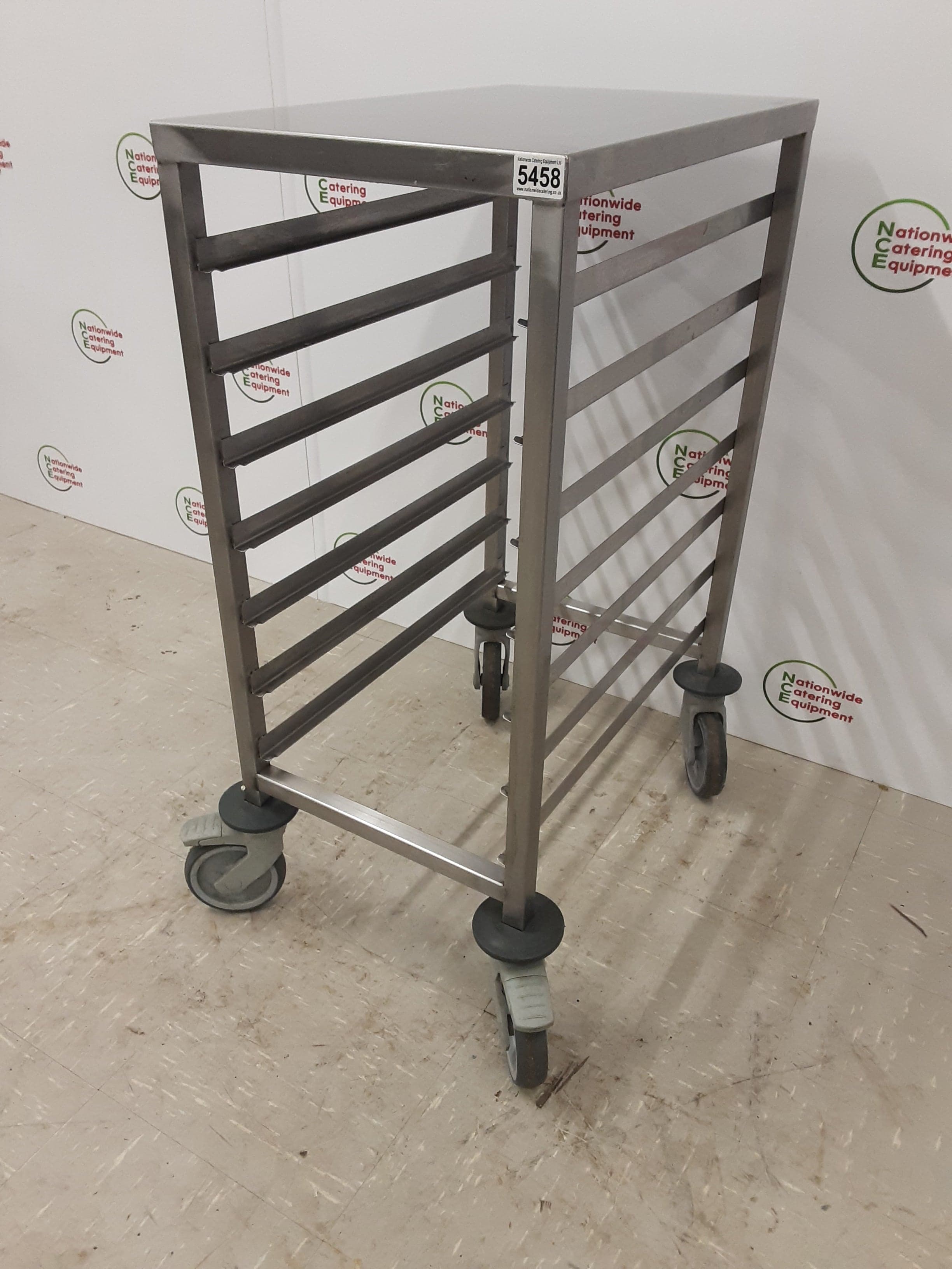 Stainless Steel 1/2 Gastronorm Storage Trolley / Table (NCE5458) — image 2