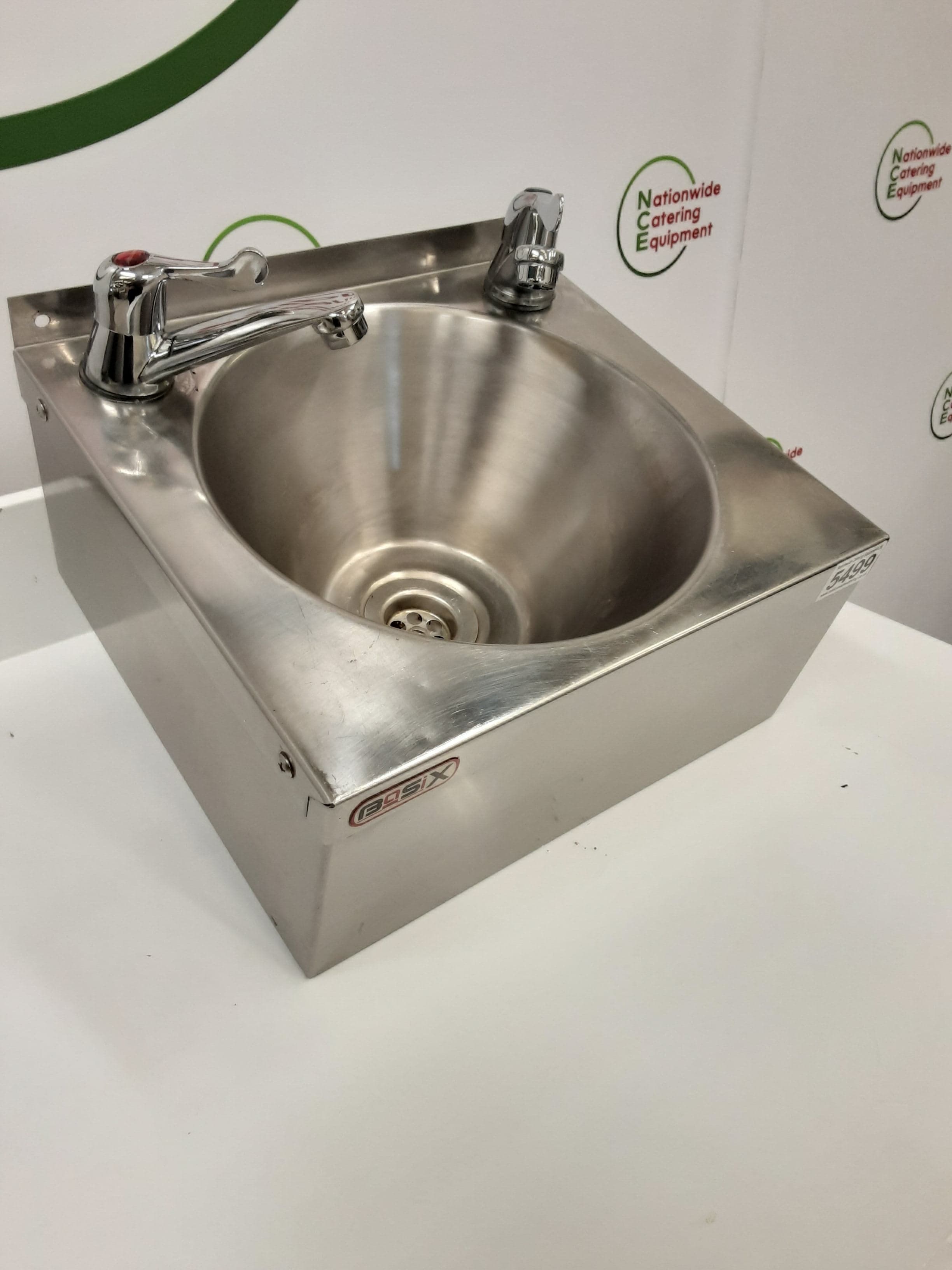 Stainless Steel Handwash Basin With New Lever Taps Fitted (NCE5499) — image 3