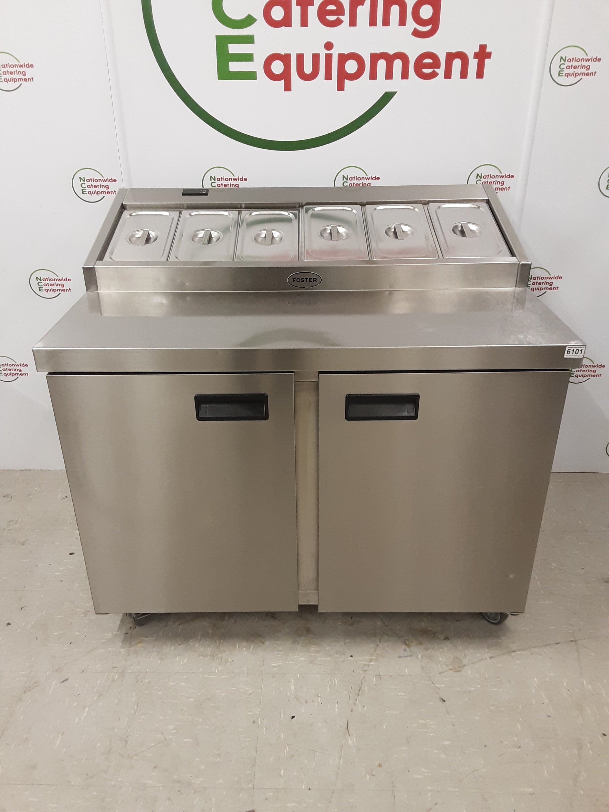 Foster Two Door Pizza/Saladette Prep Counter Fridge, Model- FPS2/HR (NCE6101) — image 1