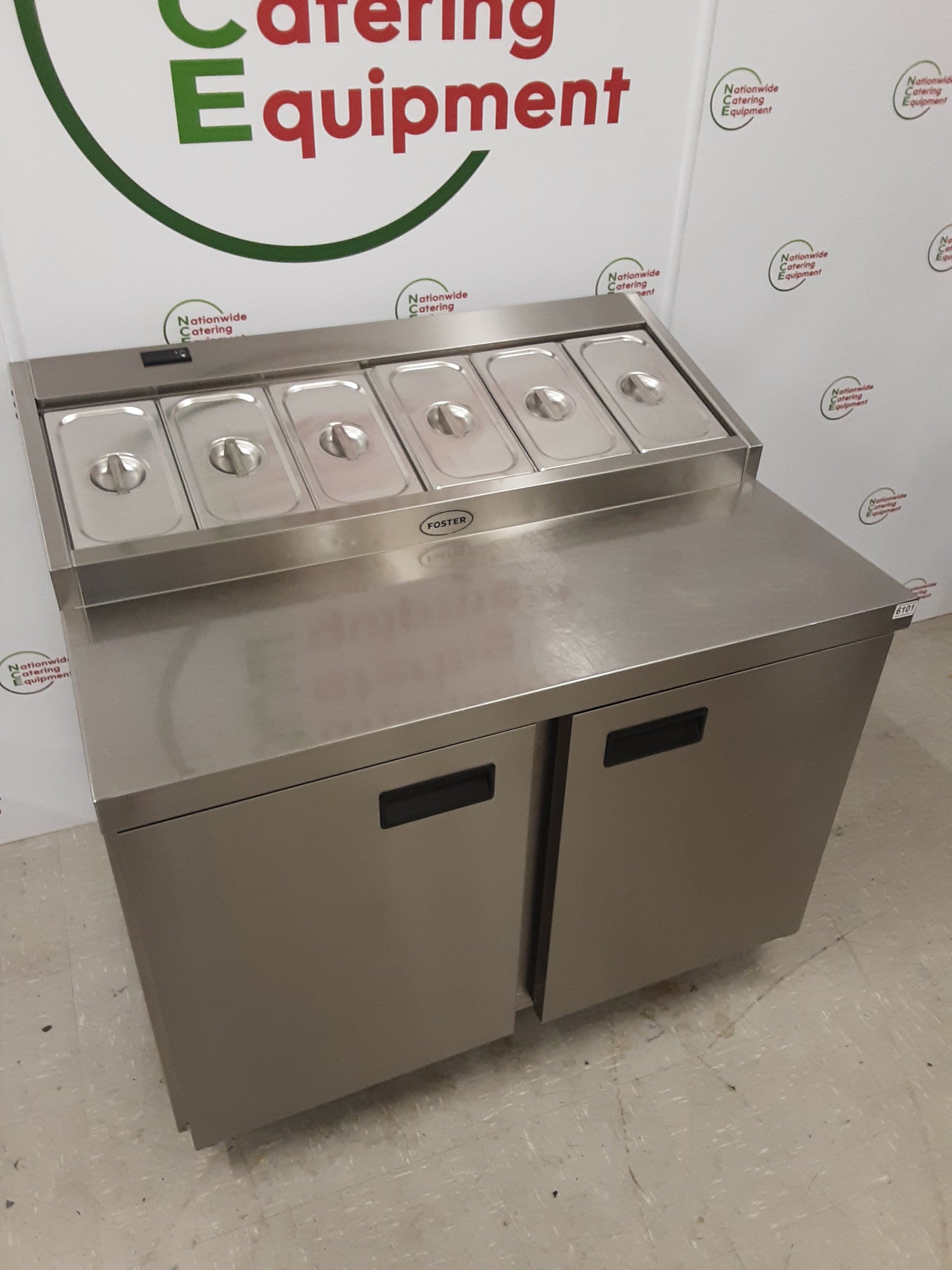 Foster Two Door Pizza/Saladette Prep Counter Fridge, Model- FPS2/HR (NCE6101) — image 2