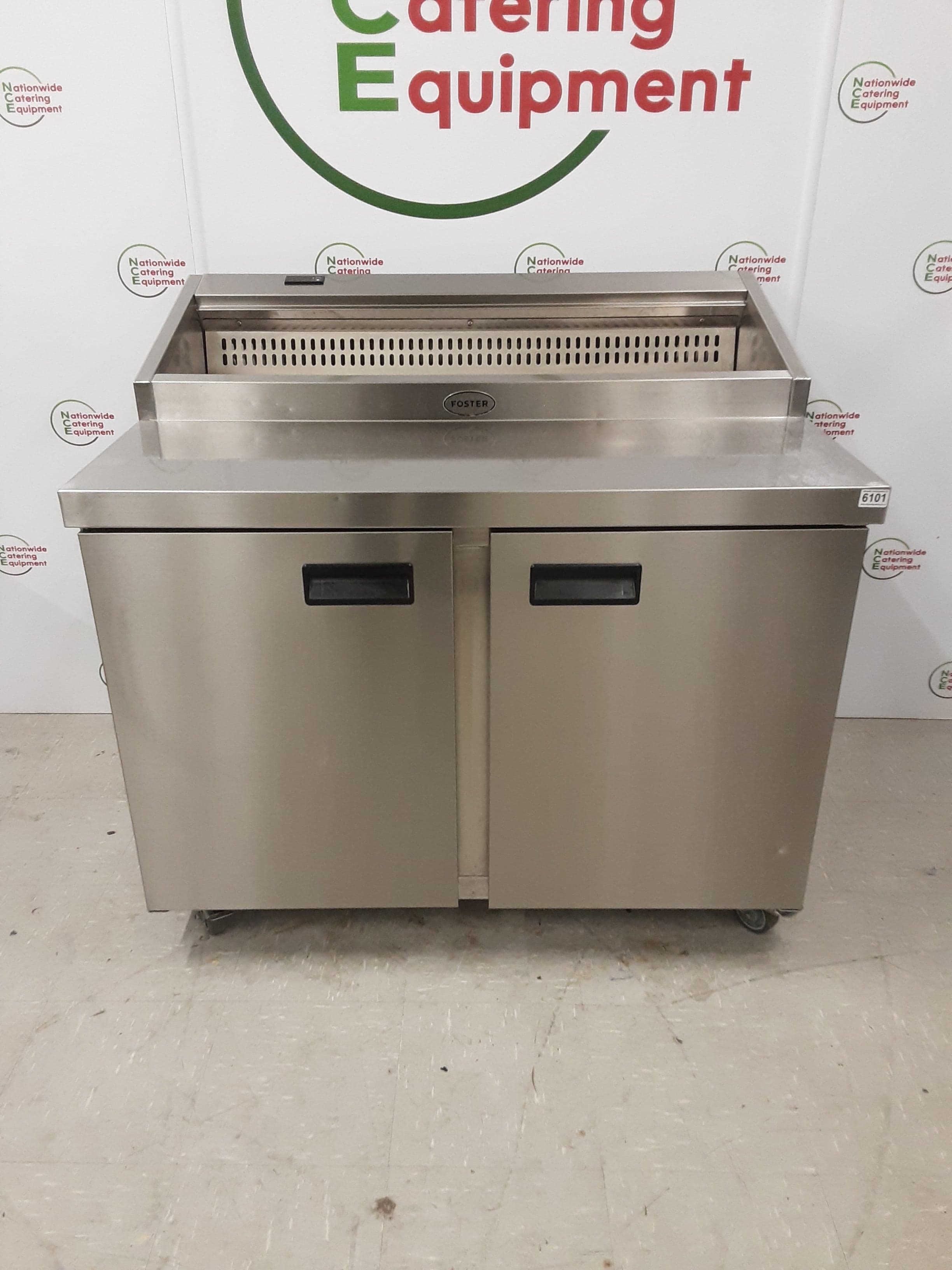 Foster Two Door Pizza/Saladette Prep Counter Fridge, Model- FPS2/HR (NCE6101) — image 3