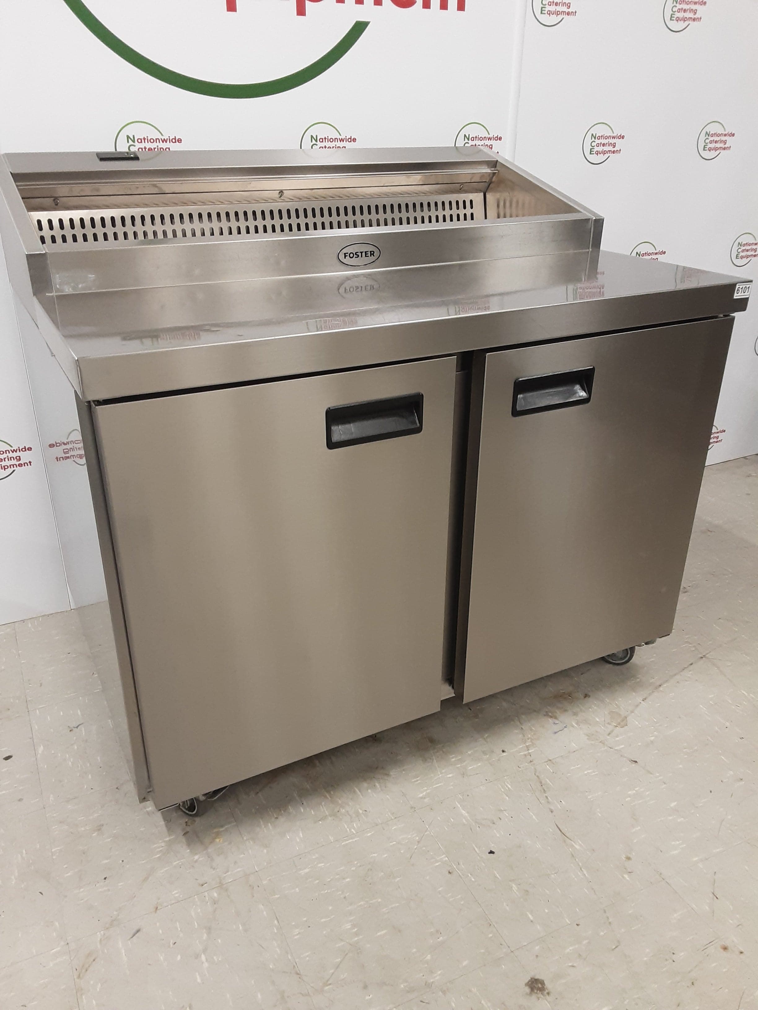 Foster Two Door Pizza/Saladette Prep Counter Fridge, Model- FPS2/HR (NCE6101) — image 5