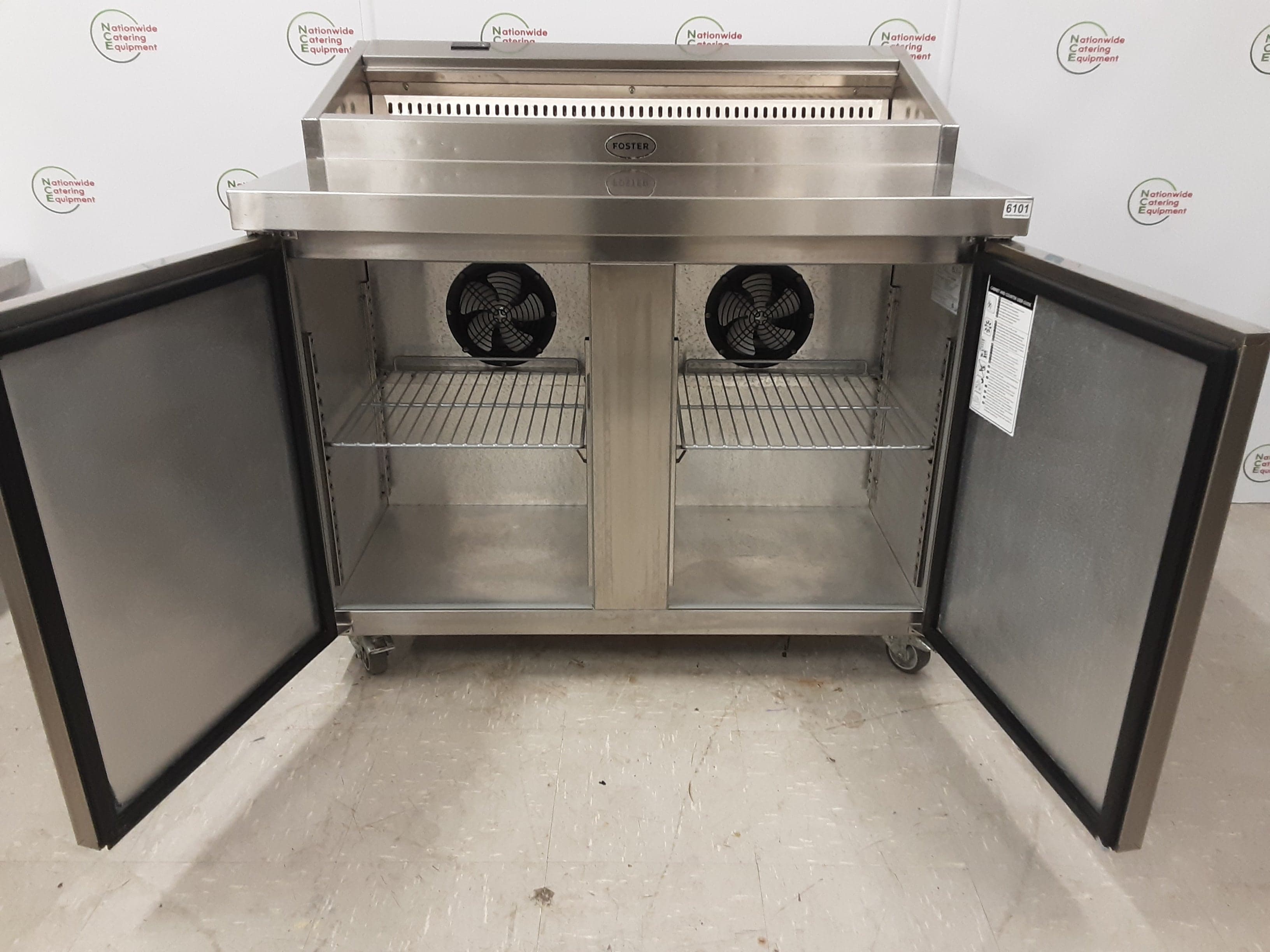Foster Two Door Pizza/Saladette Prep Counter Fridge, Model- FPS2/HR (NCE6101) — image 7