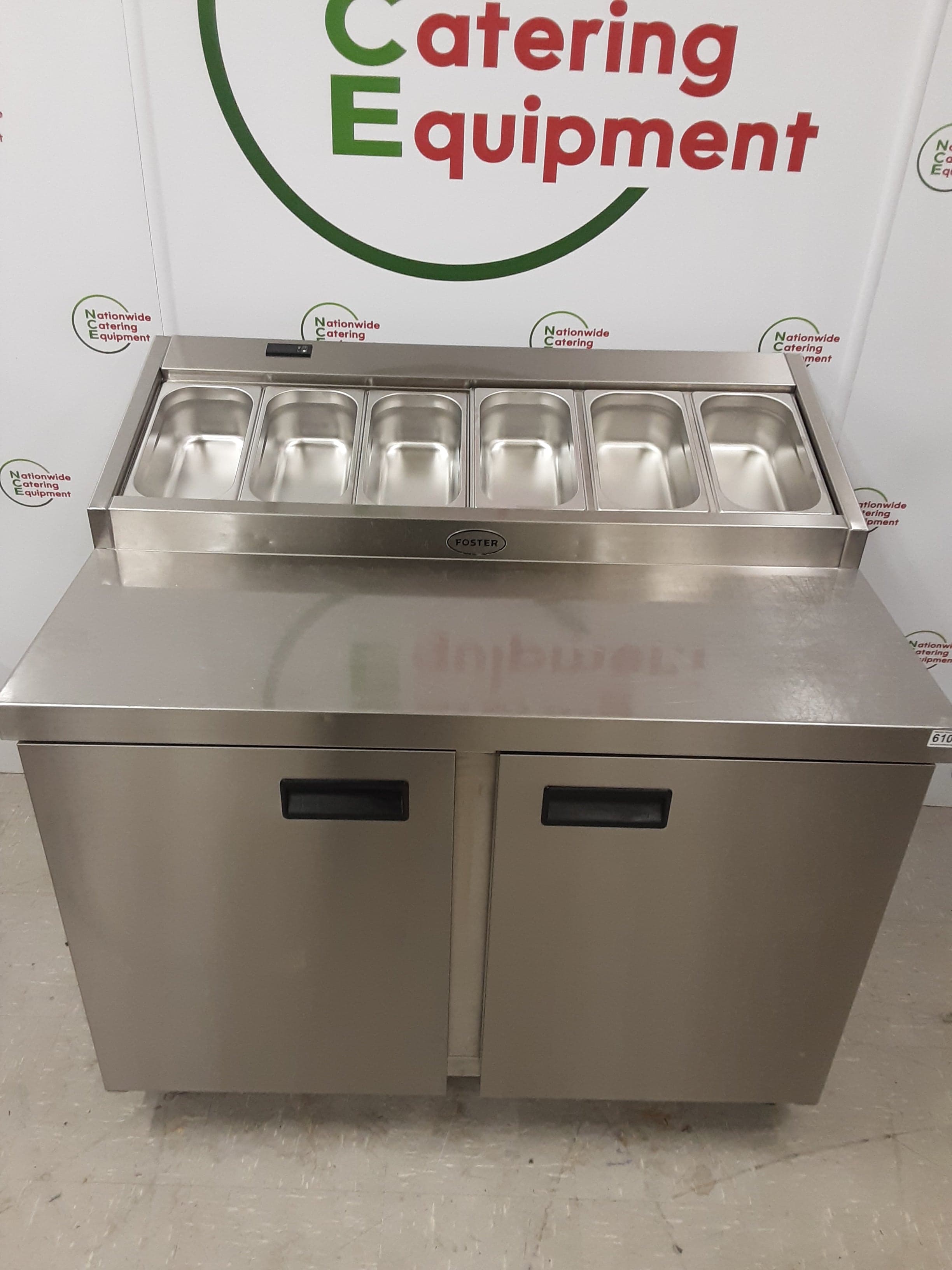 Foster Two Door Pizza/Saladette Prep Counter Fridge, Model- FPS2/HR (NCE6101) — image 8