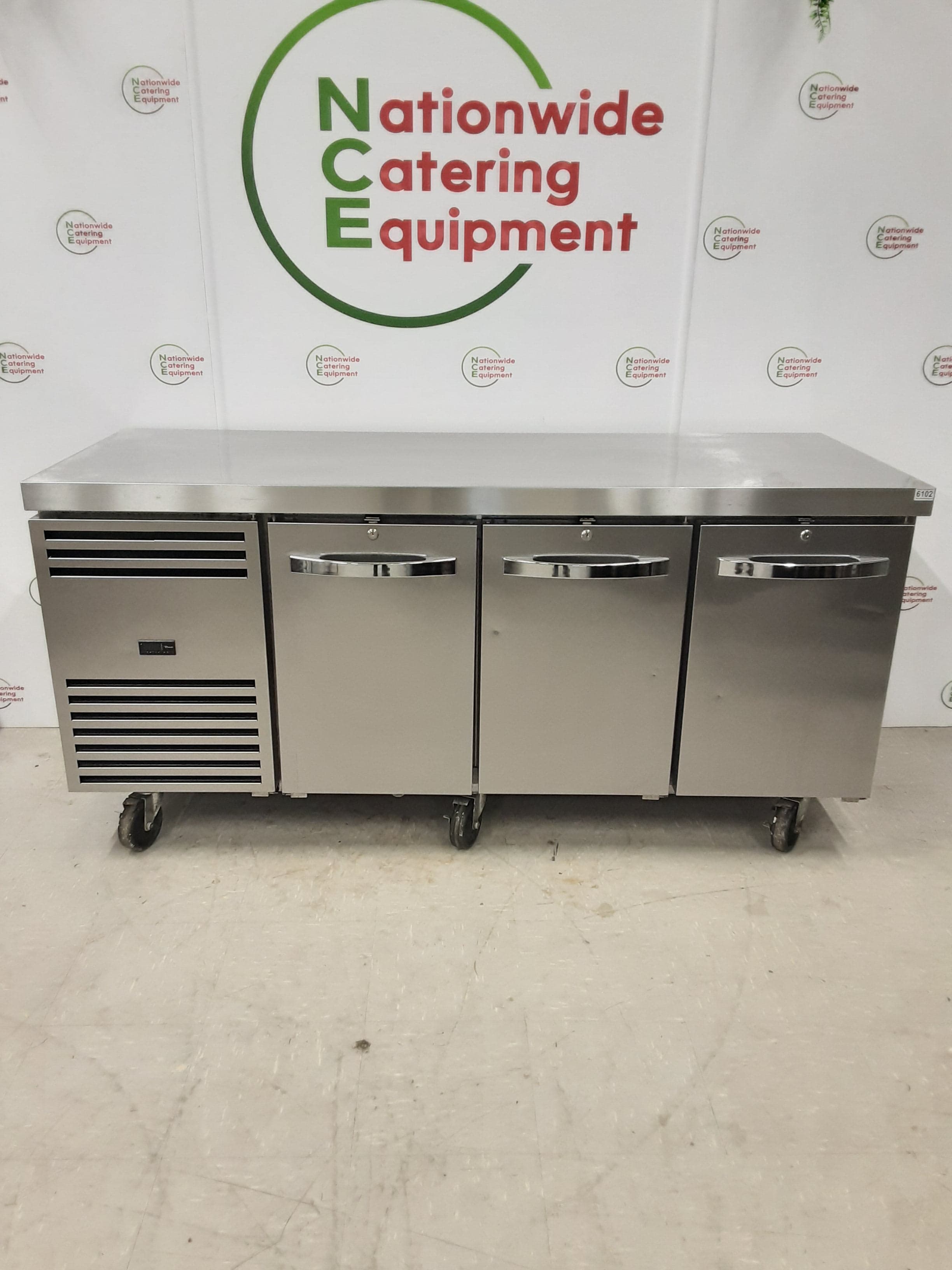 True Three Door Flat Counter Freezer, 187cm, Model- TCR1/3 (NCE6102) — image 1