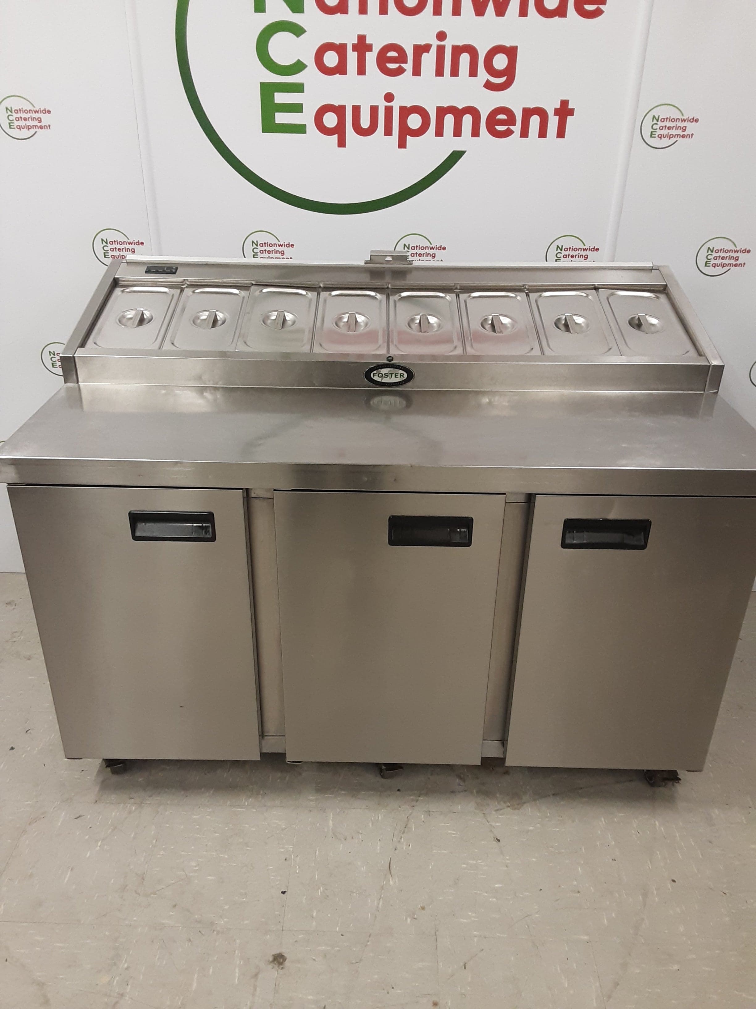 Foster Three Door Pizza/Saladette Prep Counter Fridge, Model-FPS1/3HR (NCE6103) — image 1
