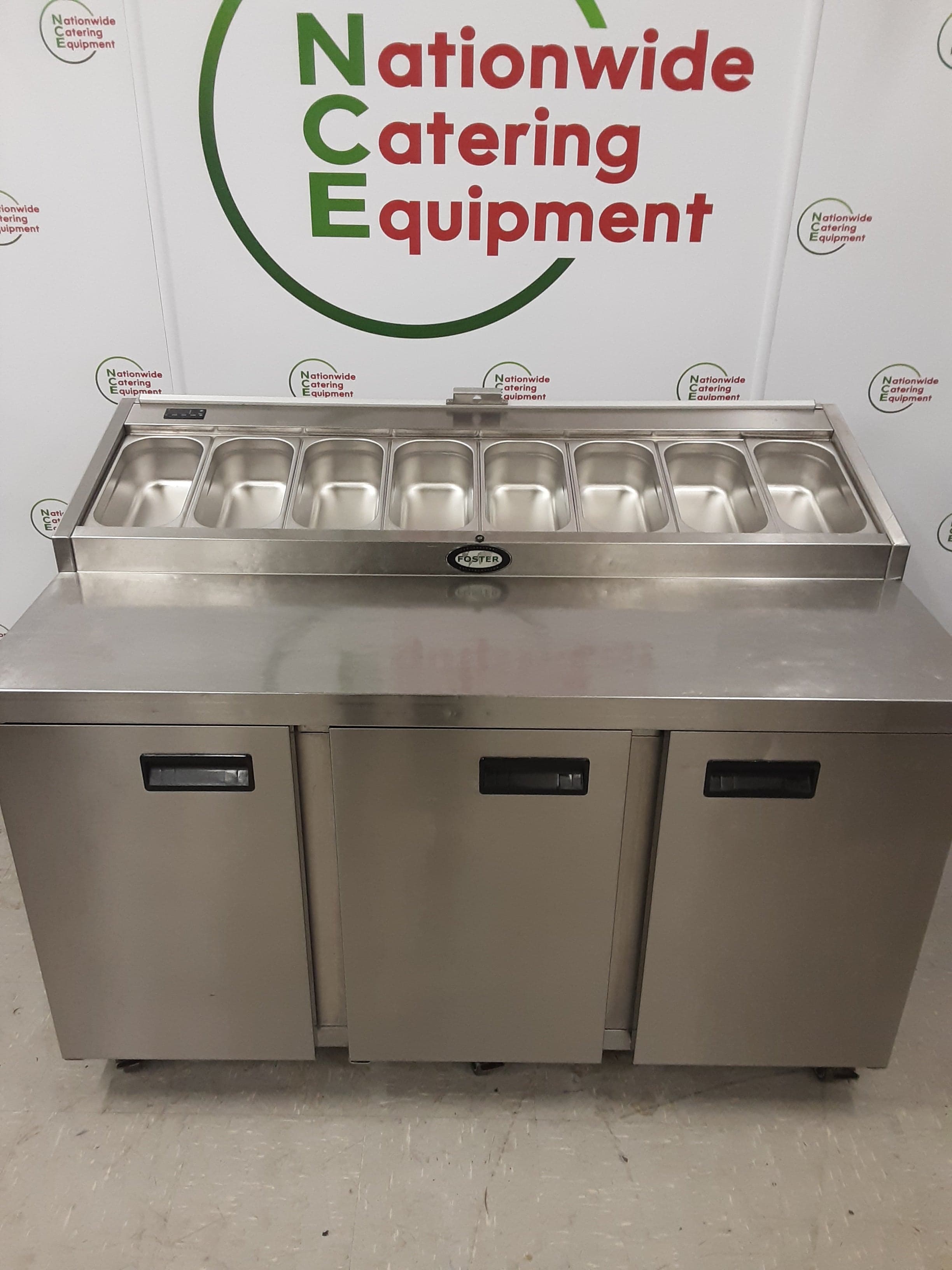 Foster Three Door Pizza/Saladette Prep Counter Fridge, Model-FPS1/3HR (NCE6103) — image 7