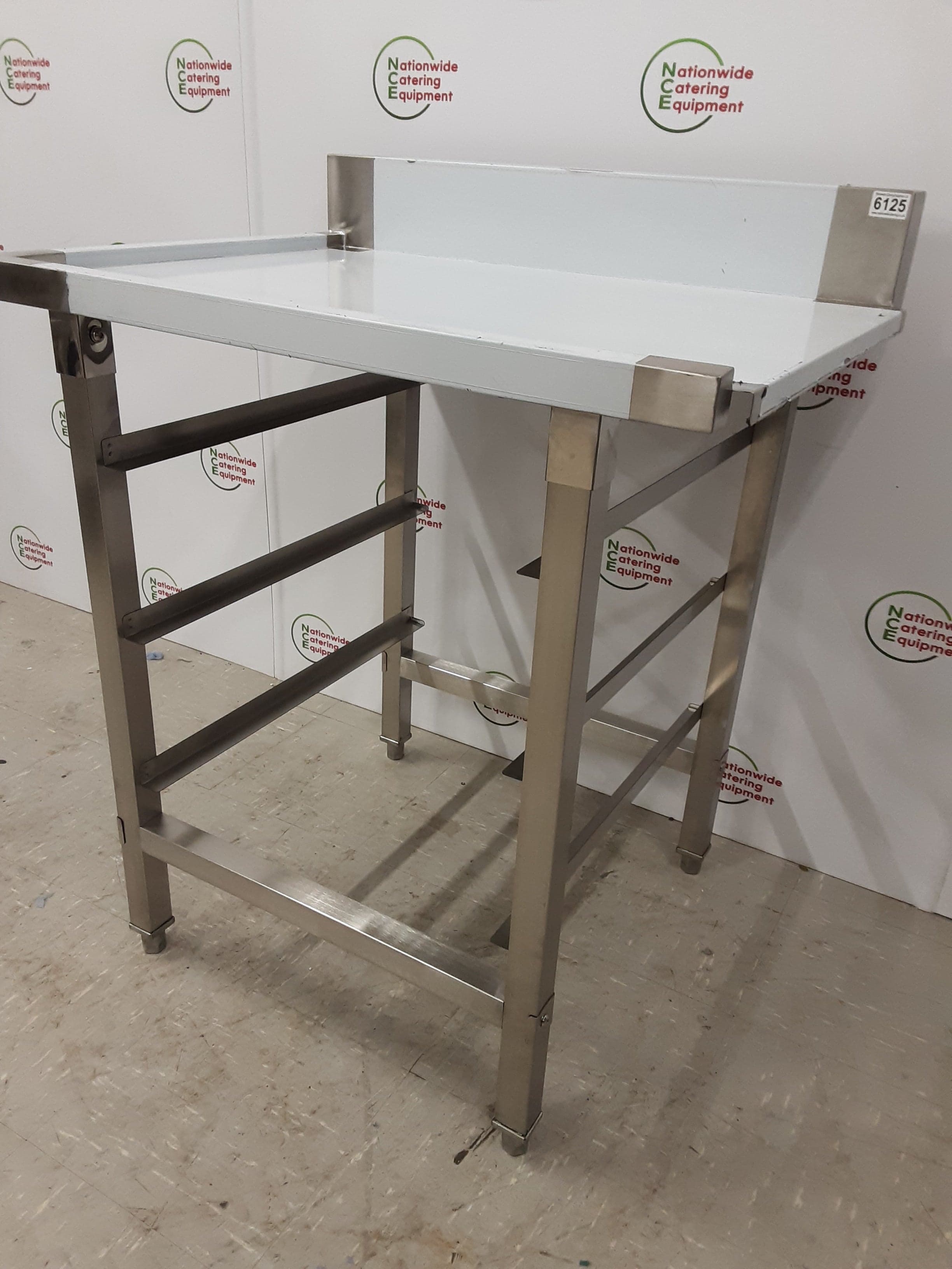 Stainless Steel Dishwasher Exit Table (Machine to Right), With Racking Beneath(NCE6125) — image 4