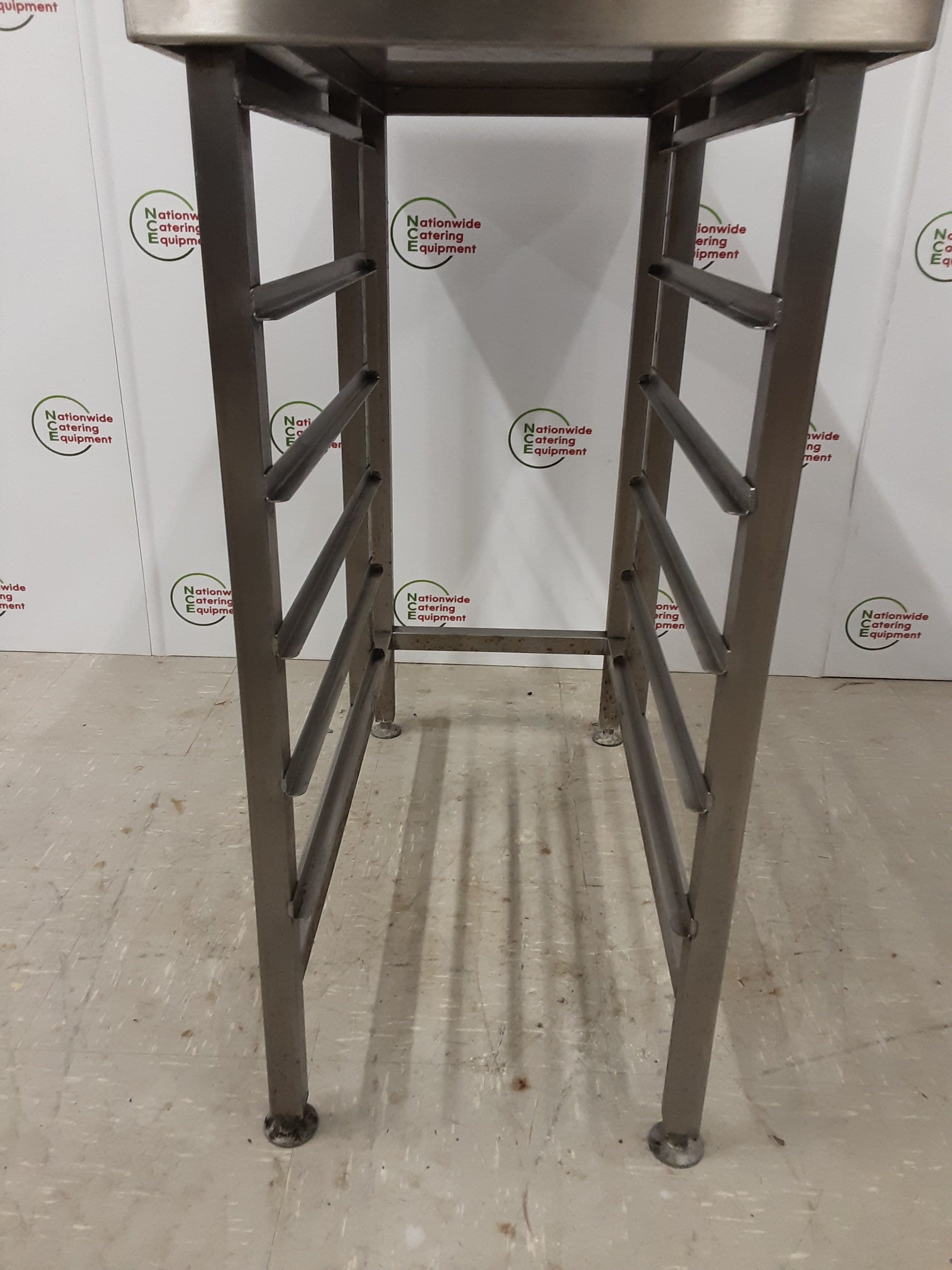 Stainless Steel Filler Table With GN Racking Beneath 45x95cm (NCE6179) — image 2