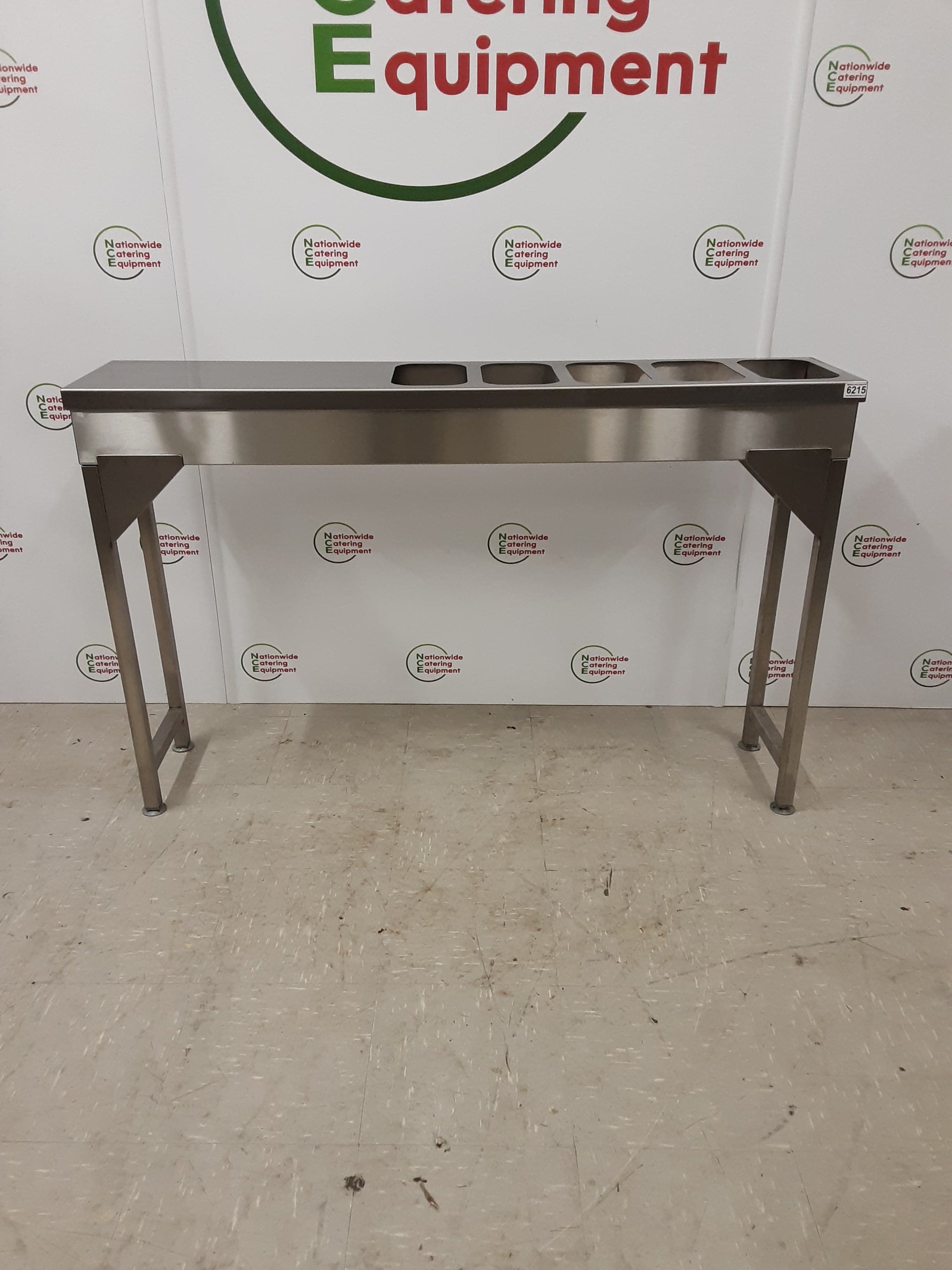 Stainless Steel Free-Standing Ice/Warm Water Gastronorm Well 140x30cm (NCE6215) — image 1