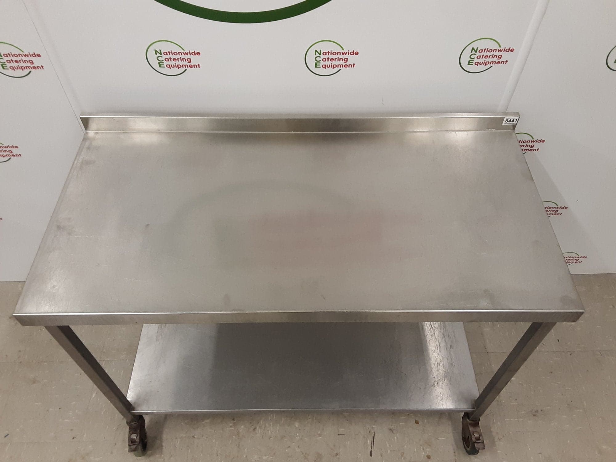Stainless Steel Table On Wheels 120x60cm — image 4