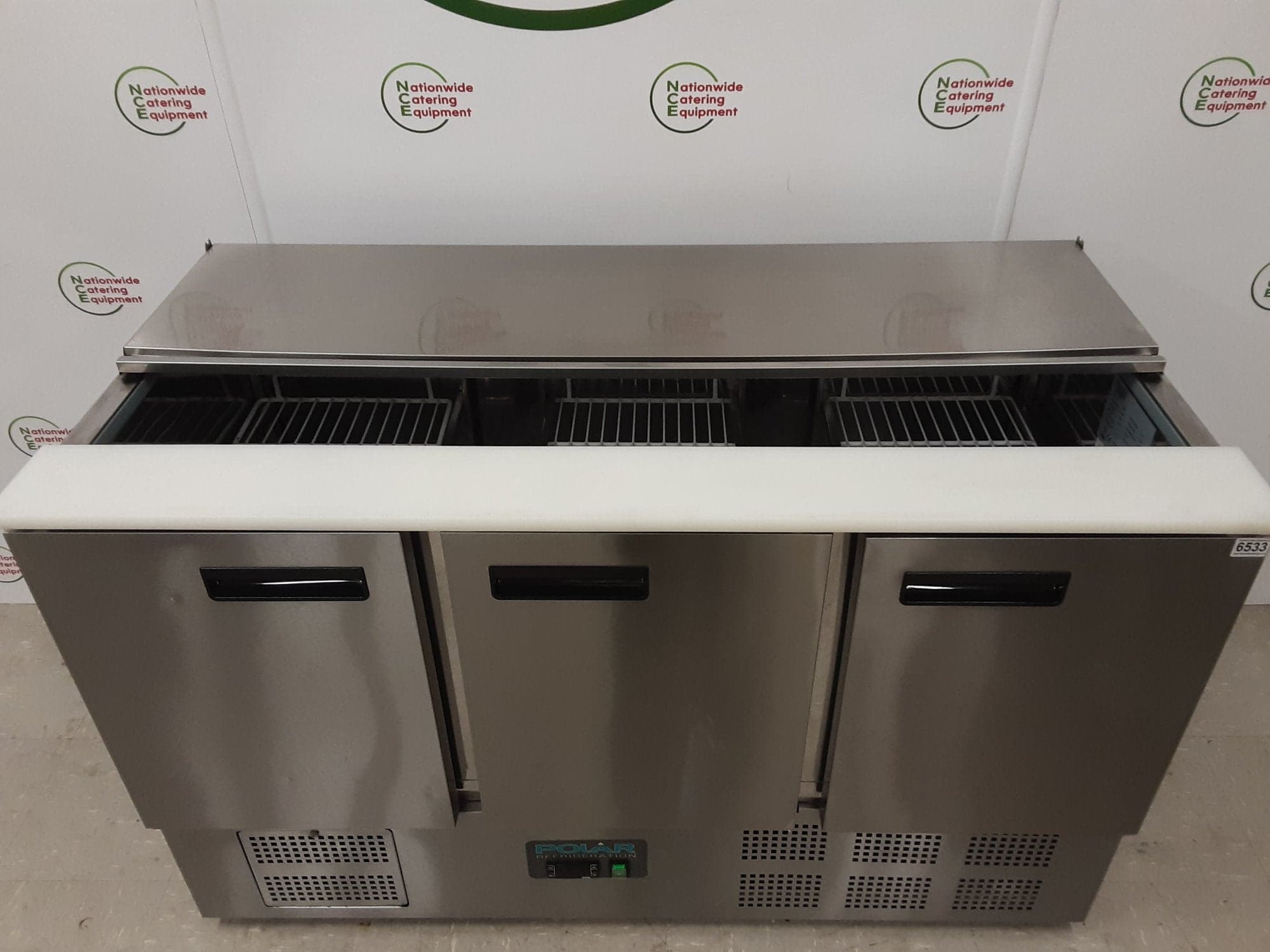 Polar G-Series Three Door Saladette Counter Fridge, Model- G607 — image 5