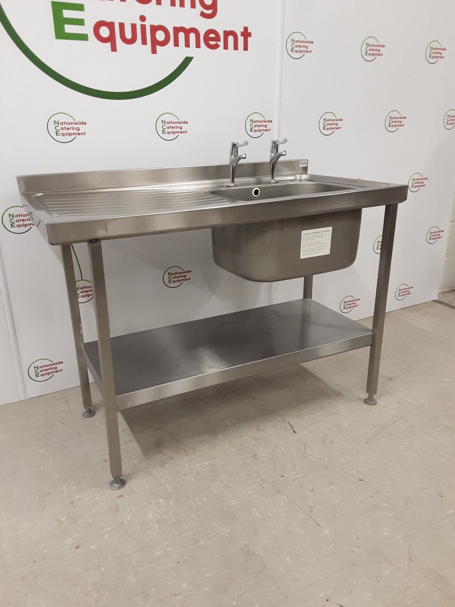 Stainless Steel Single Sink, 120x60cm — image 2